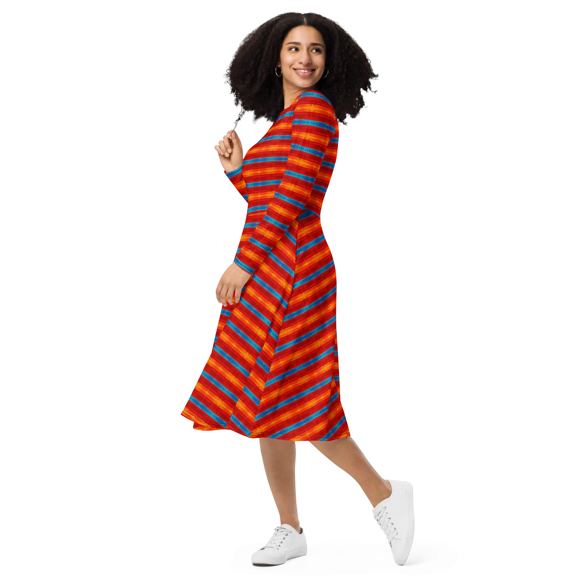 Long Sleeve Midi Dress (Her/Muliebris)(Rind#12 Rind Link) RJSTH@Fabric#12 RJTHS2022 RJS