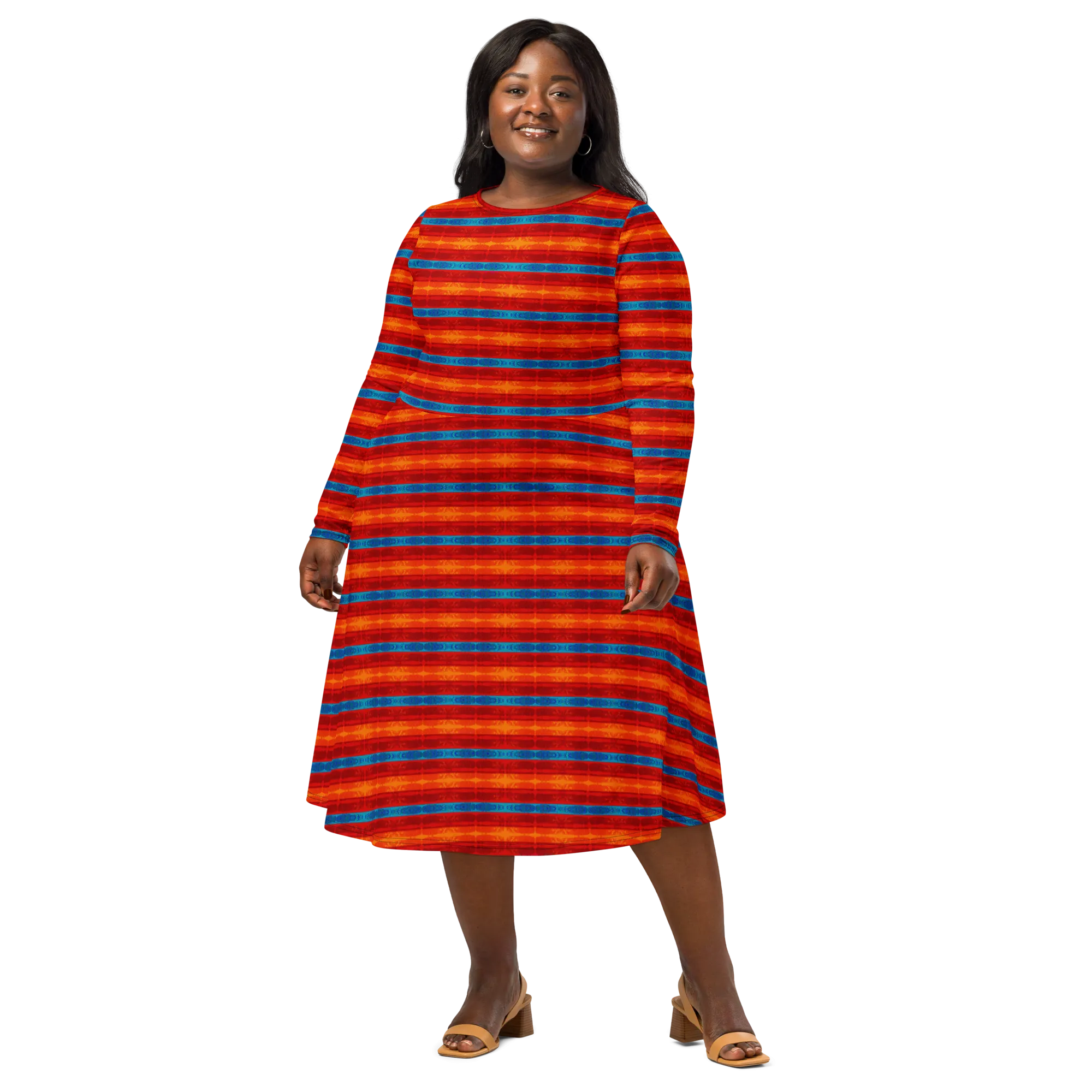Long Sleeve Midi Dress (Her/Muliebris)(Rind#12 Rind Link) RJSTH@Fabric#12 RJTHS2022 RJS