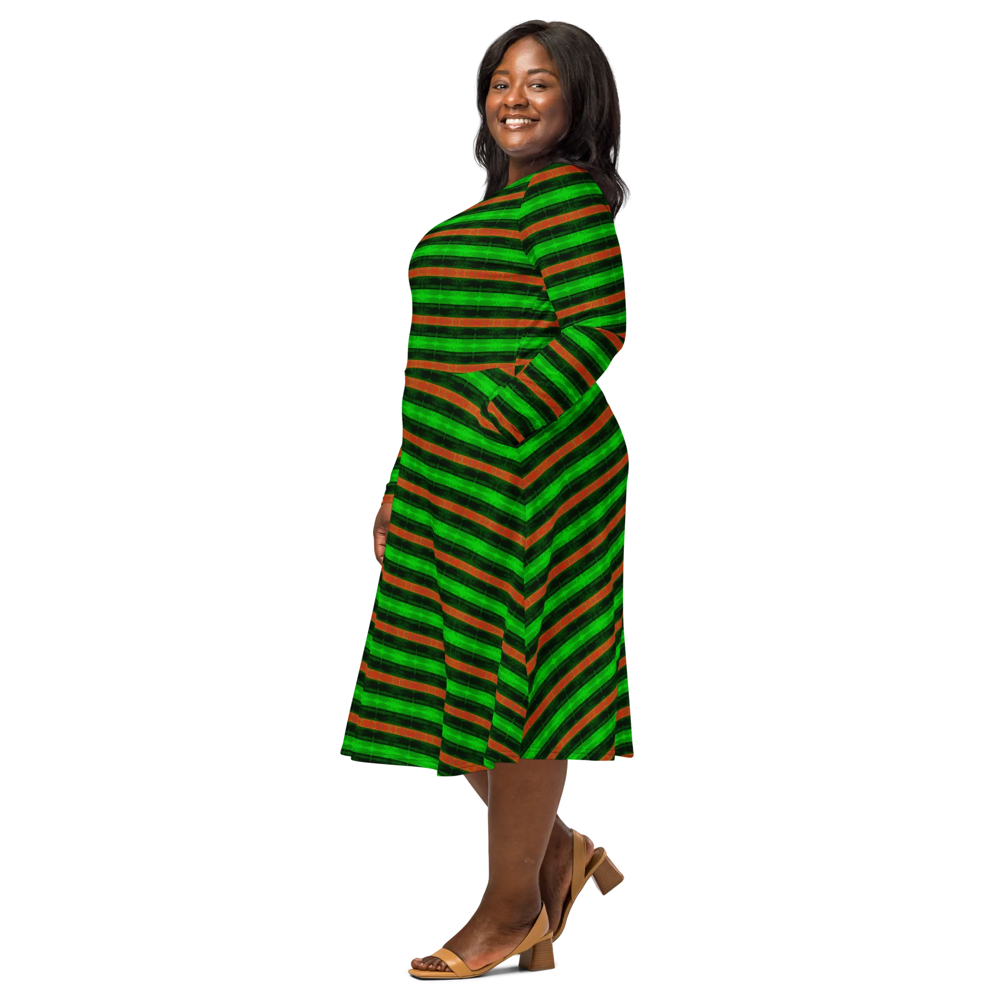 Long Sleeve Midi Dress (Her/Muliebris)(Rind#2 Rind Link) RJSTH@Fabric#2 RJTHS2022 RJS