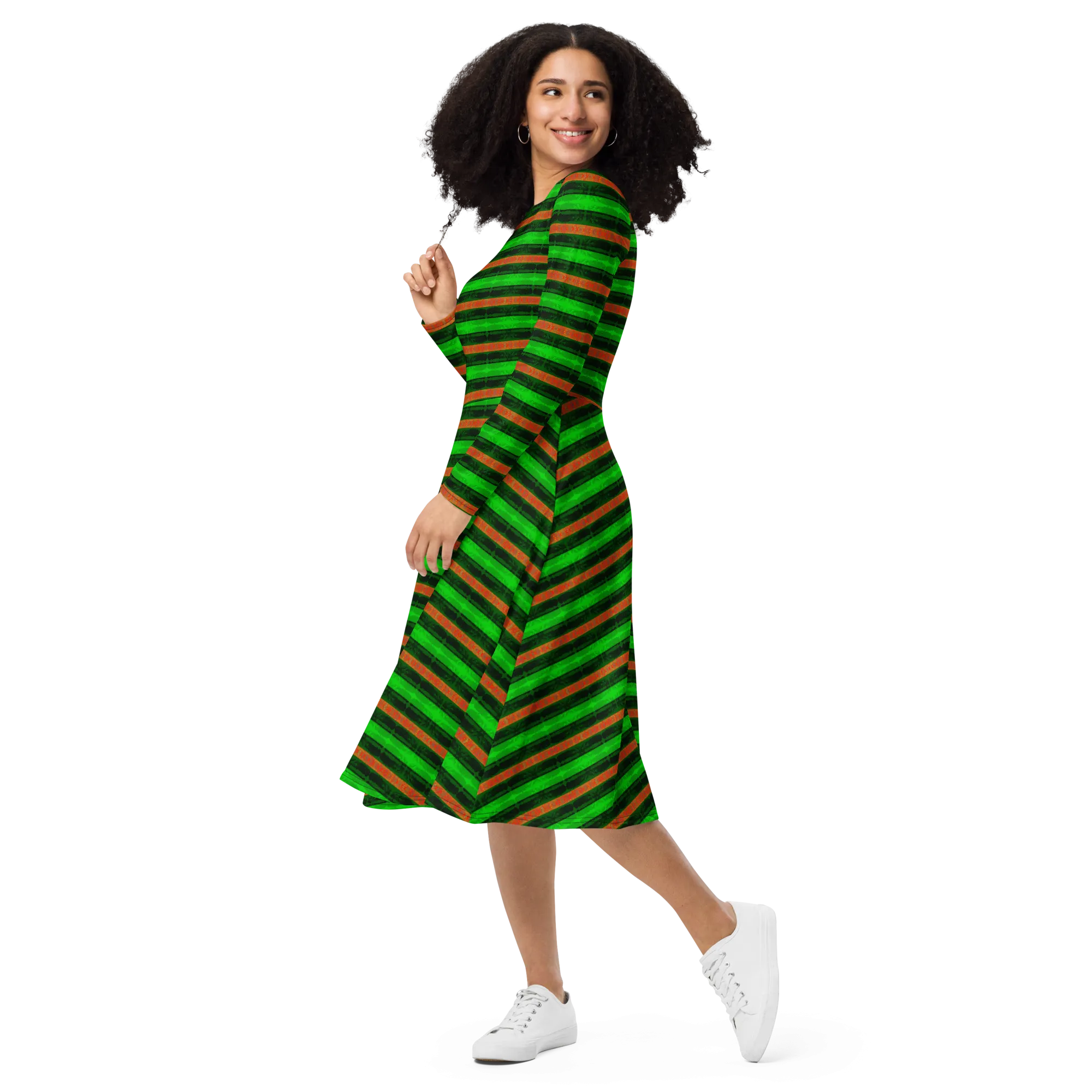 Long Sleeve Midi Dress (Her/Muliebris)(Rind#2 Rind Link) RJSTH@Fabric#2 RJTHS2022 RJS