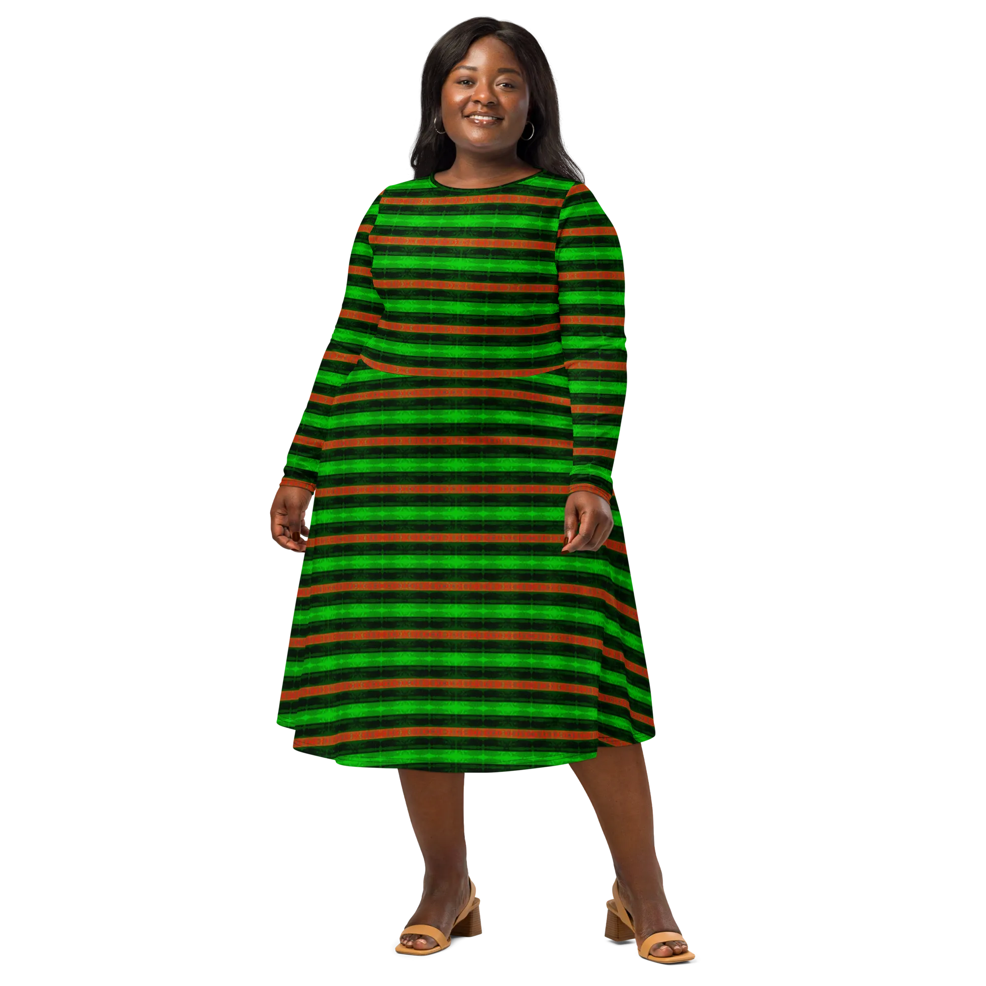 Long Sleeve Midi Dress (Her/Muliebris)(Rind#2 Rind Link) RJSTH@Fabric#2 RJTHS2022 RJS