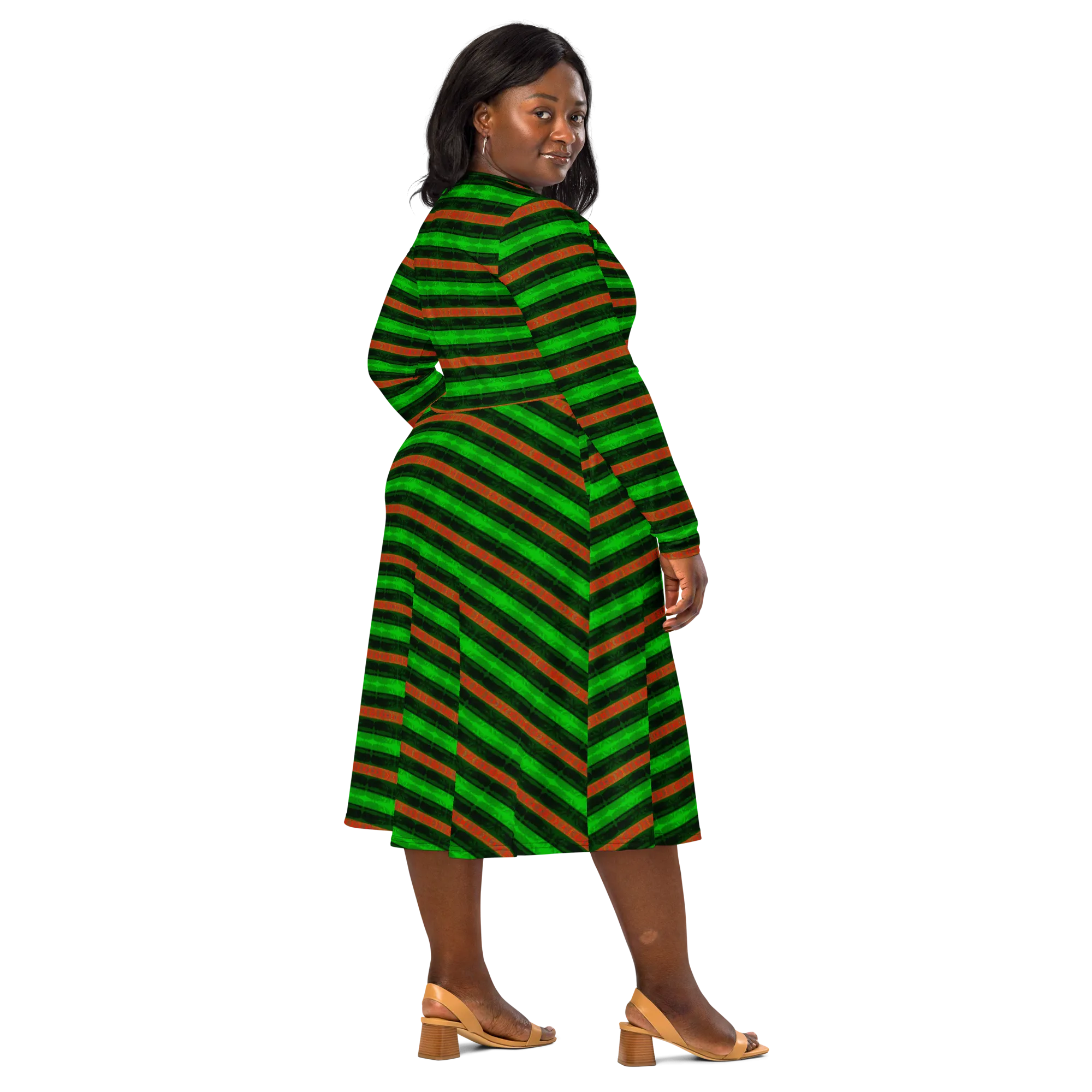 Long Sleeve Midi Dress (Her/Muliebris)(Rind#2 Rind Link) RJSTH@Fabric#2 RJTHS2022 RJS