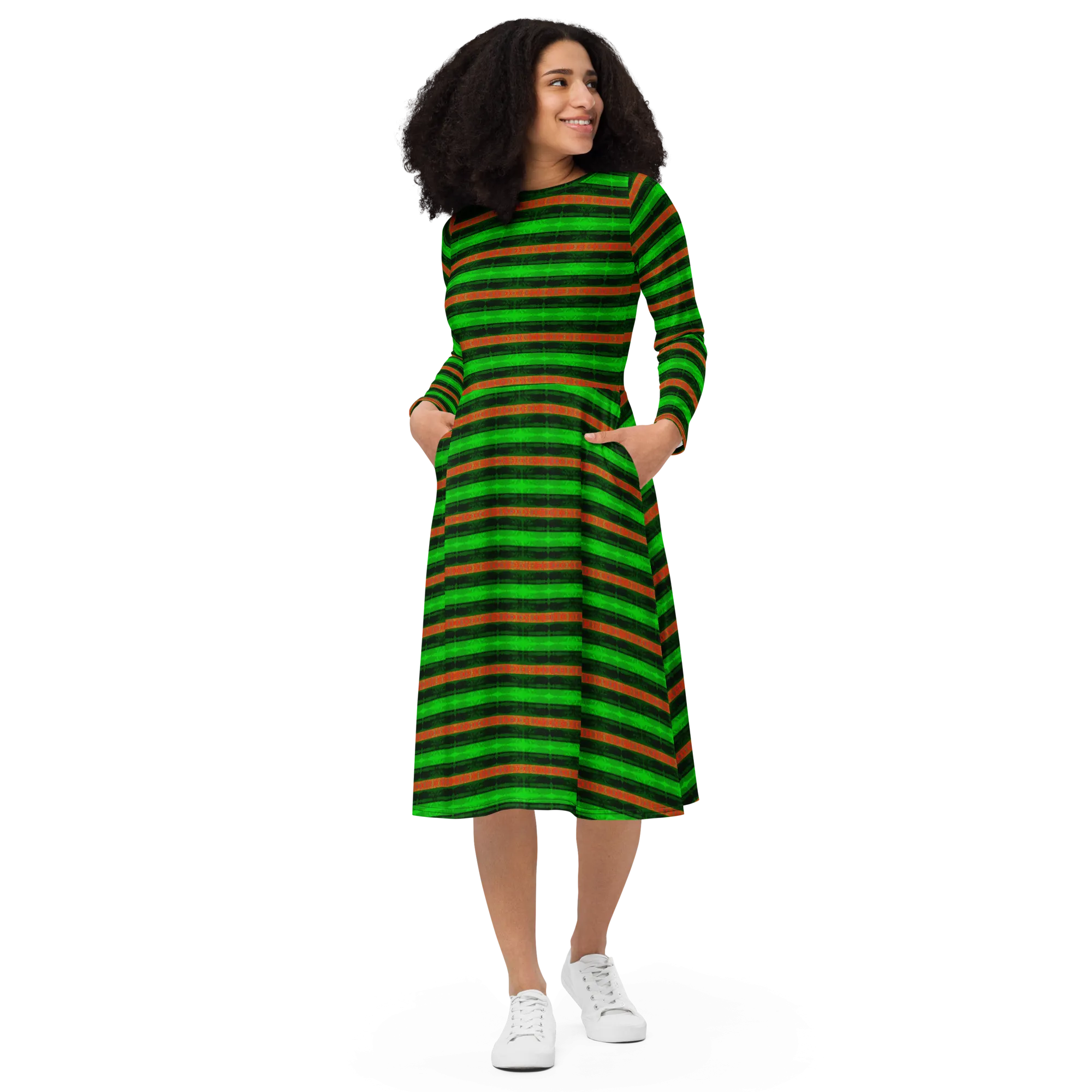 Long Sleeve Midi Dress (Her/Muliebris)(Rind#2 Rind Link) RJSTH@Fabric#2 RJTHS2022 RJS
