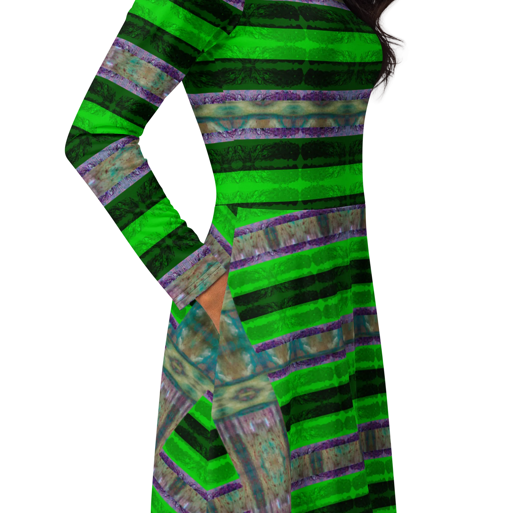 Long Sleeve Midi Dress (Her/Muliebris)(Rind#4 Rind Link) RJSTH@Fabric#4 RJSTHS2022 RJS