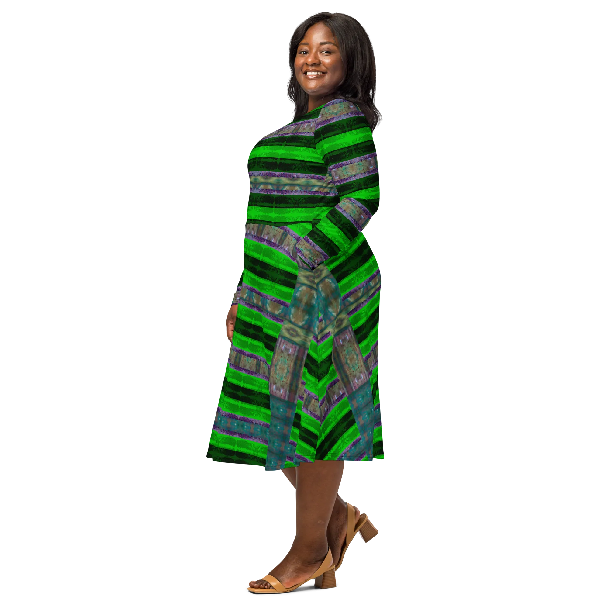 Long Sleeve Midi Dress (Her/Muliebris)(Rind#4 Rind Link) RJSTH@Fabric#4 RJSTHS2022 RJS
