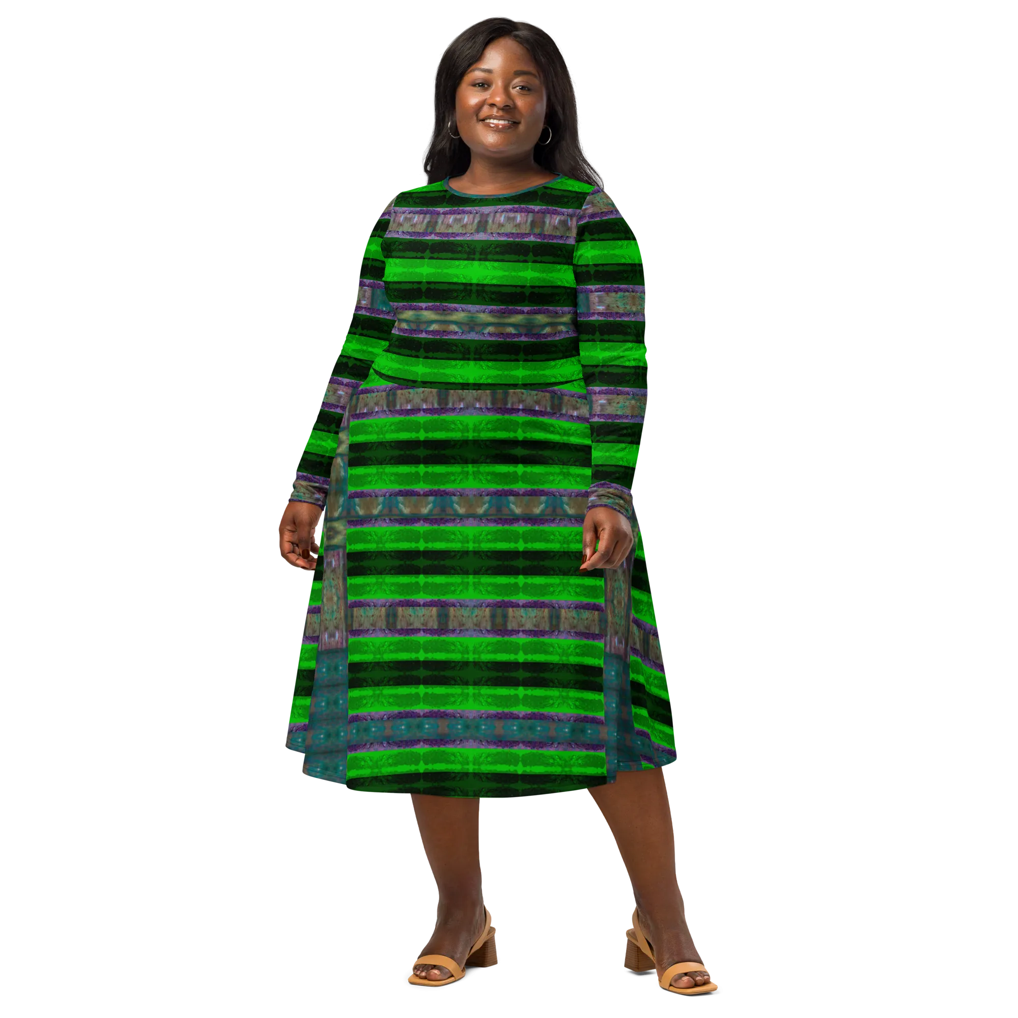 Long Sleeve Midi Dress (Her/Muliebris)(Rind#4 Rind Link) RJSTH@Fabric#4 RJSTHS2022 RJS
