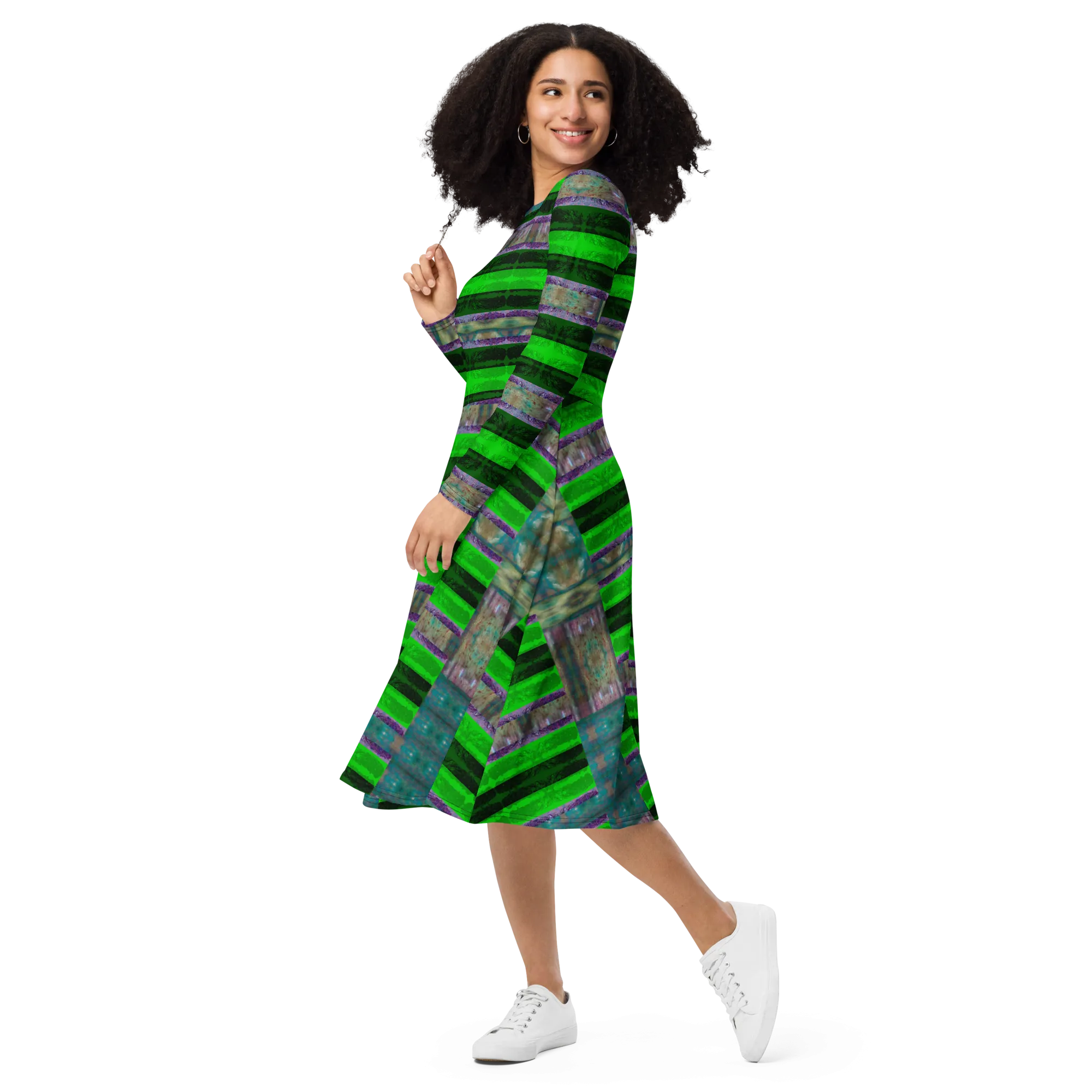Long Sleeve Midi Dress (Her/Muliebris)(Rind#4 Rind Link) RJSTH@Fabric#4 RJSTHS2022 RJS