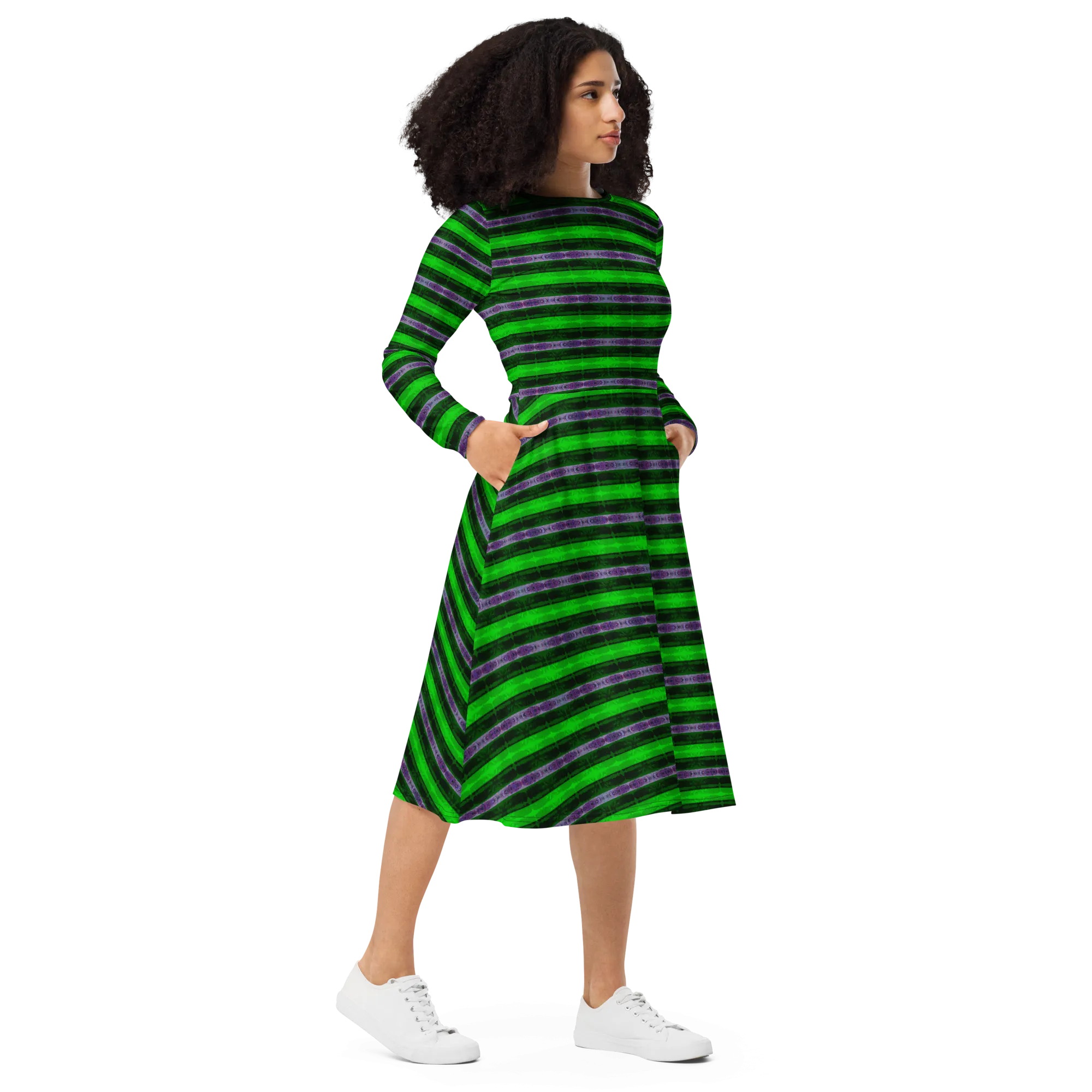 Long Sleeve Midi Dress (Her/Muliebris)(Rind#4 Rind Link) RJSTH@Fabric#4 RJTHS2022 RJS