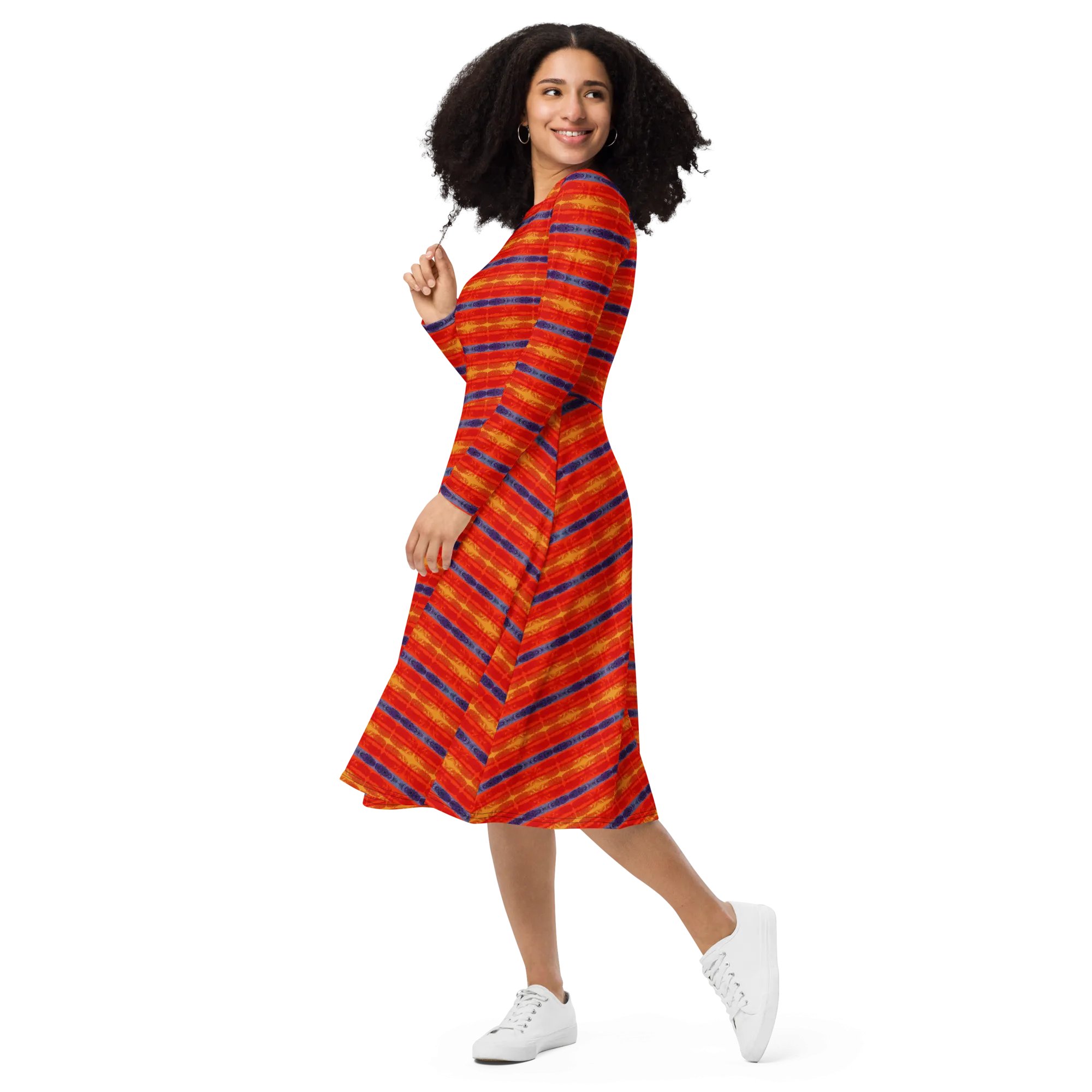 Long Sleeve Midi Dress (Her/Muliebris)(Rind#6 Rind Link) RJSTH@Fabric#6 RJTHS2022 RJS