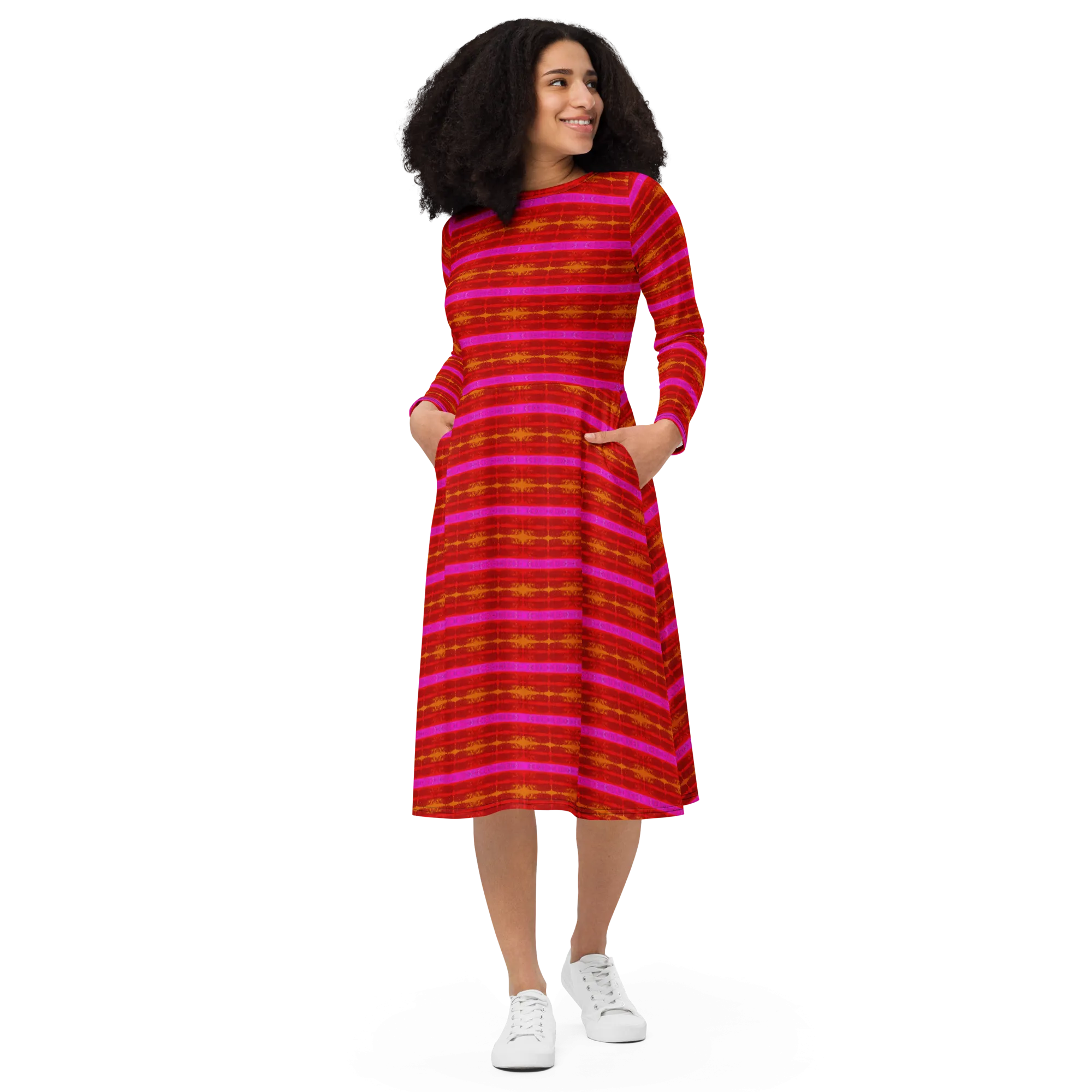 Long Sleeve Midi Dress (Her/Muliebris)(Rind#7 Rind Link) RJSTH@Fabric#7 RJTHS2022 RJS