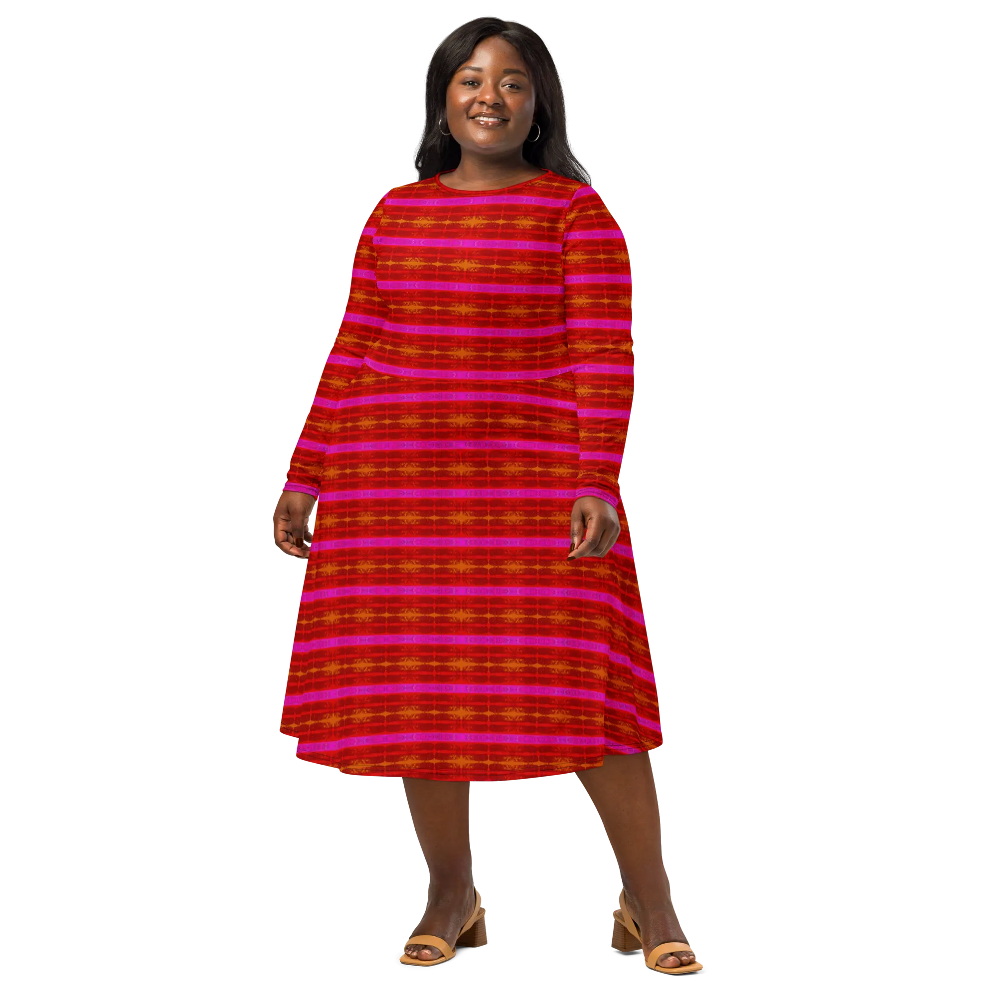 Long Sleeve Midi Dress (Her/Muliebris)(Rind#7 Rind Link) RJSTH@Fabric#7 RJTHS2022 RJS