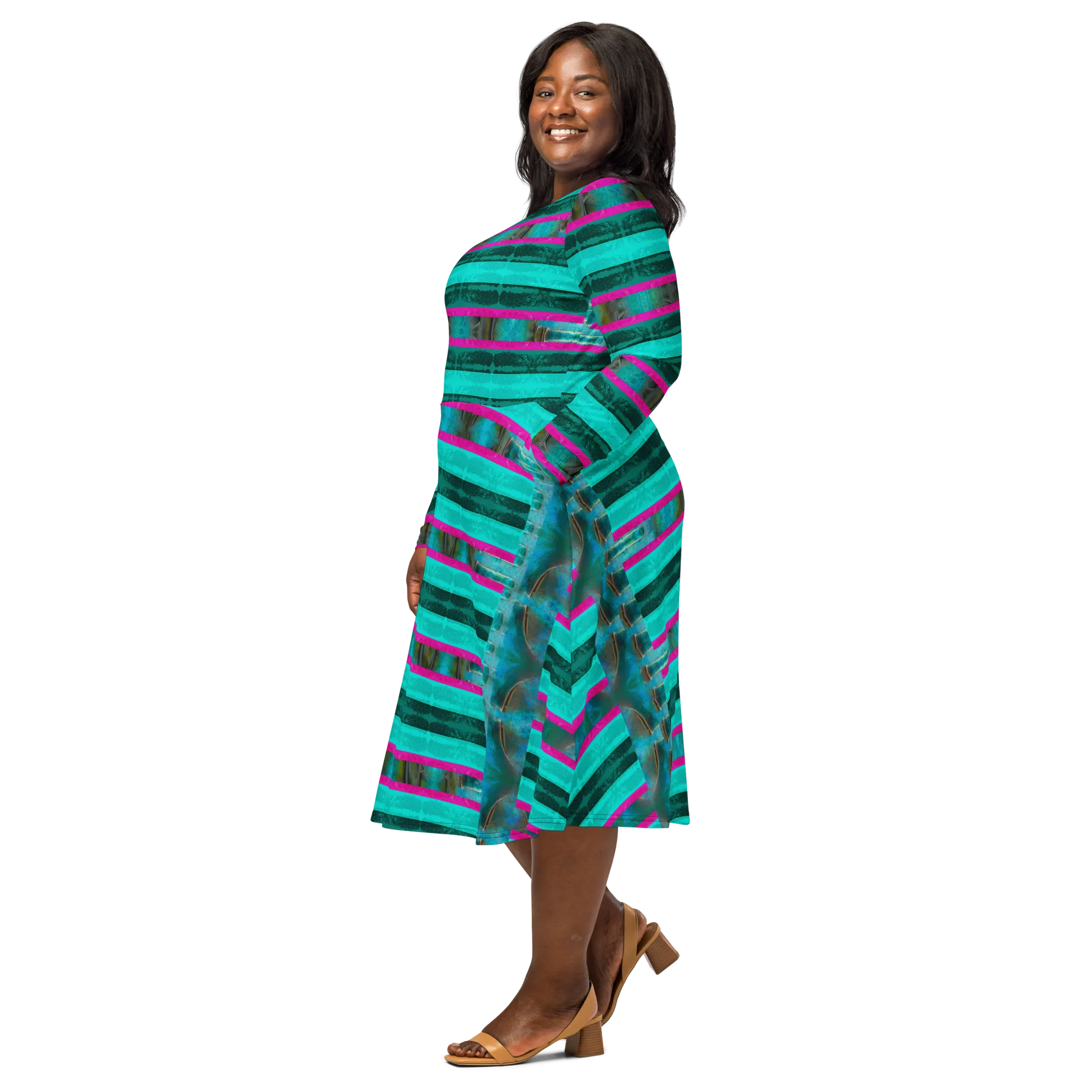 Long Sleeve Midi Dress (Her/Muliebris)(Rind#8 Rind Link) RJSTH@Fabric#8 RJSTHS2022 RJS