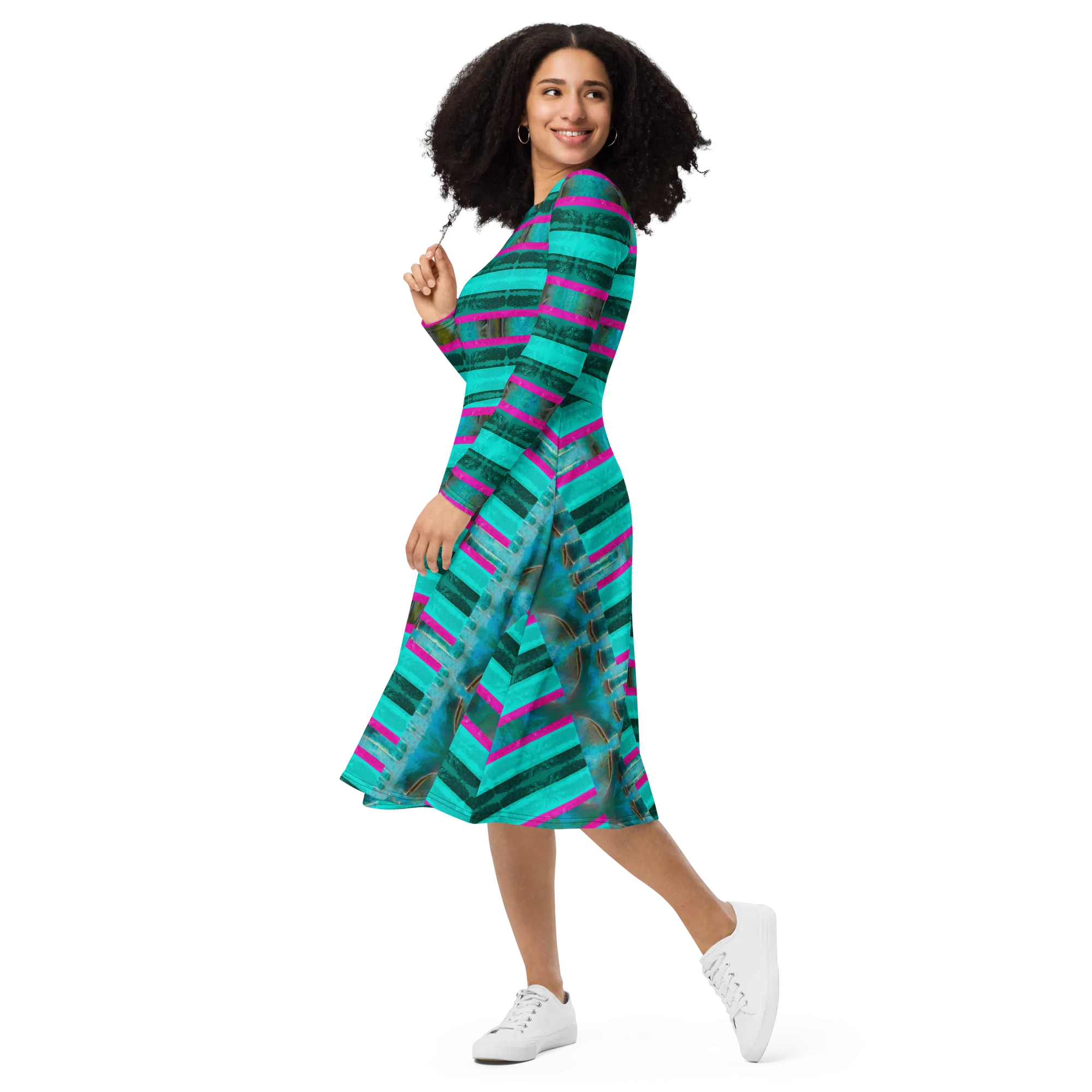 Long Sleeve Midi Dress (Her/Muliebris)(Rind#8 Rind Link) RJSTH@Fabric#8 RJSTHS2022 RJS