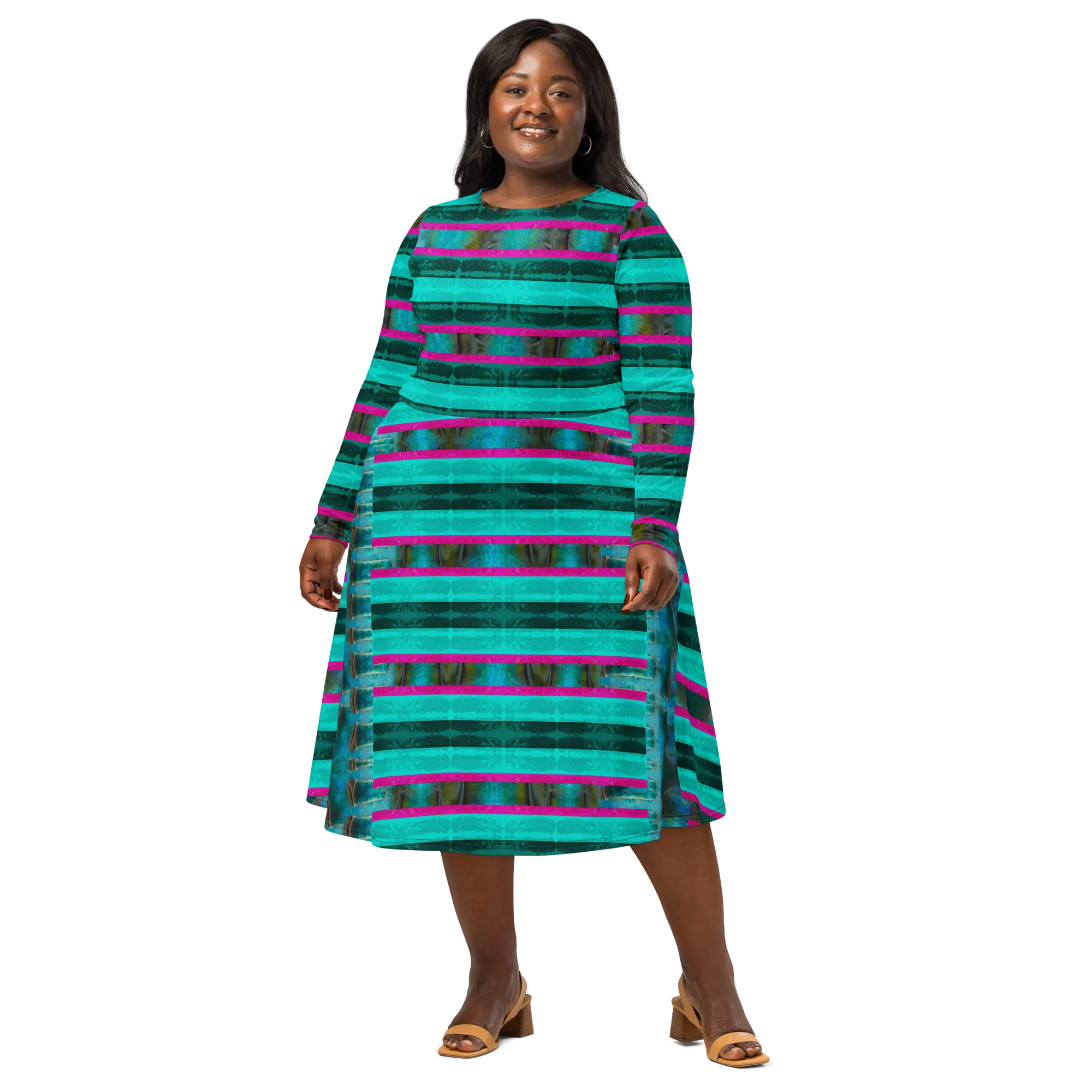Long Sleeve Midi Dress (Her/Muliebris)(Rind#8 Rind Link) RJSTH@Fabric#8 RJSTHS2022 RJS