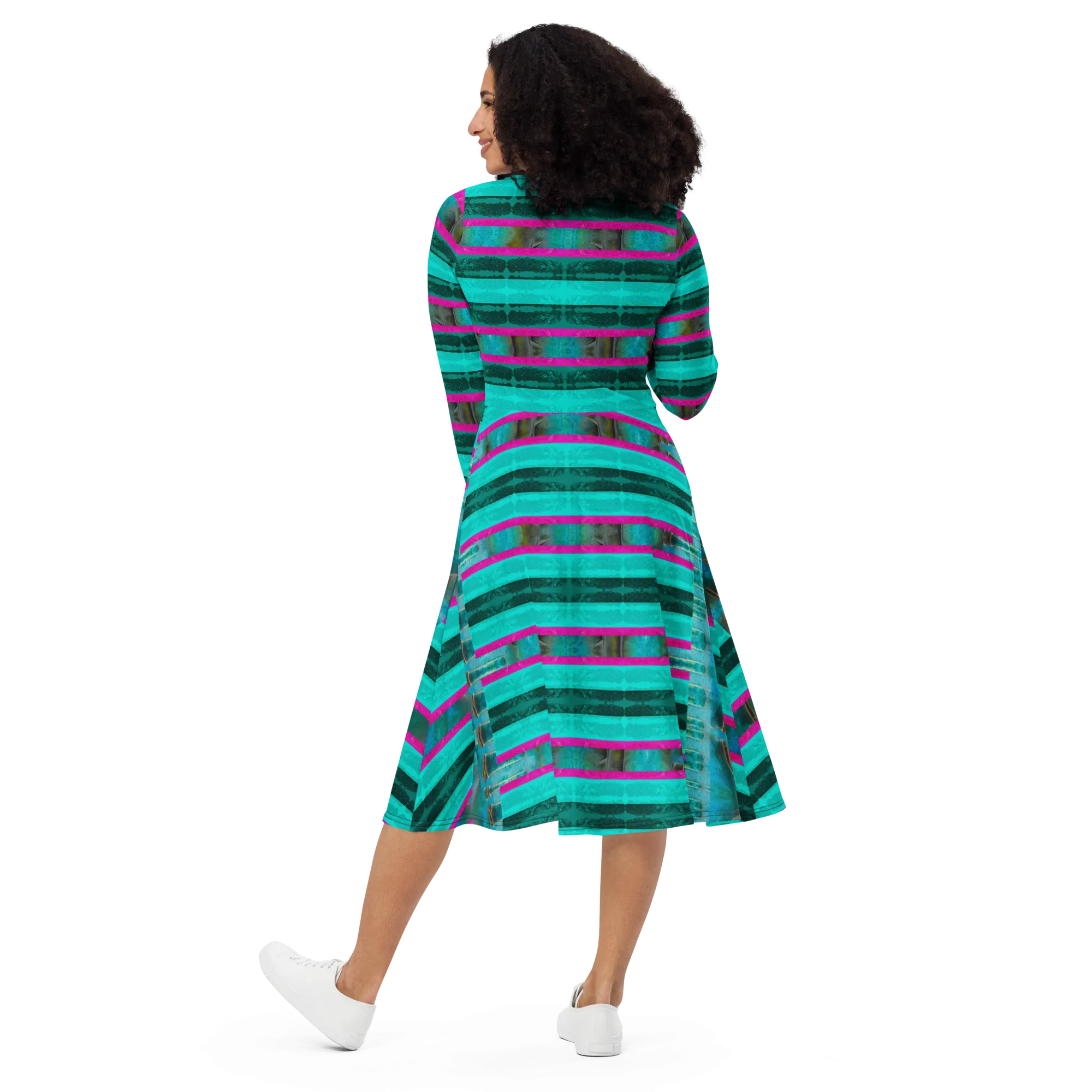Long Sleeve Midi Dress (Her/Muliebris)(Rind#8 Rind Link) RJSTH@Fabric#8 RJSTHS2022 RJS