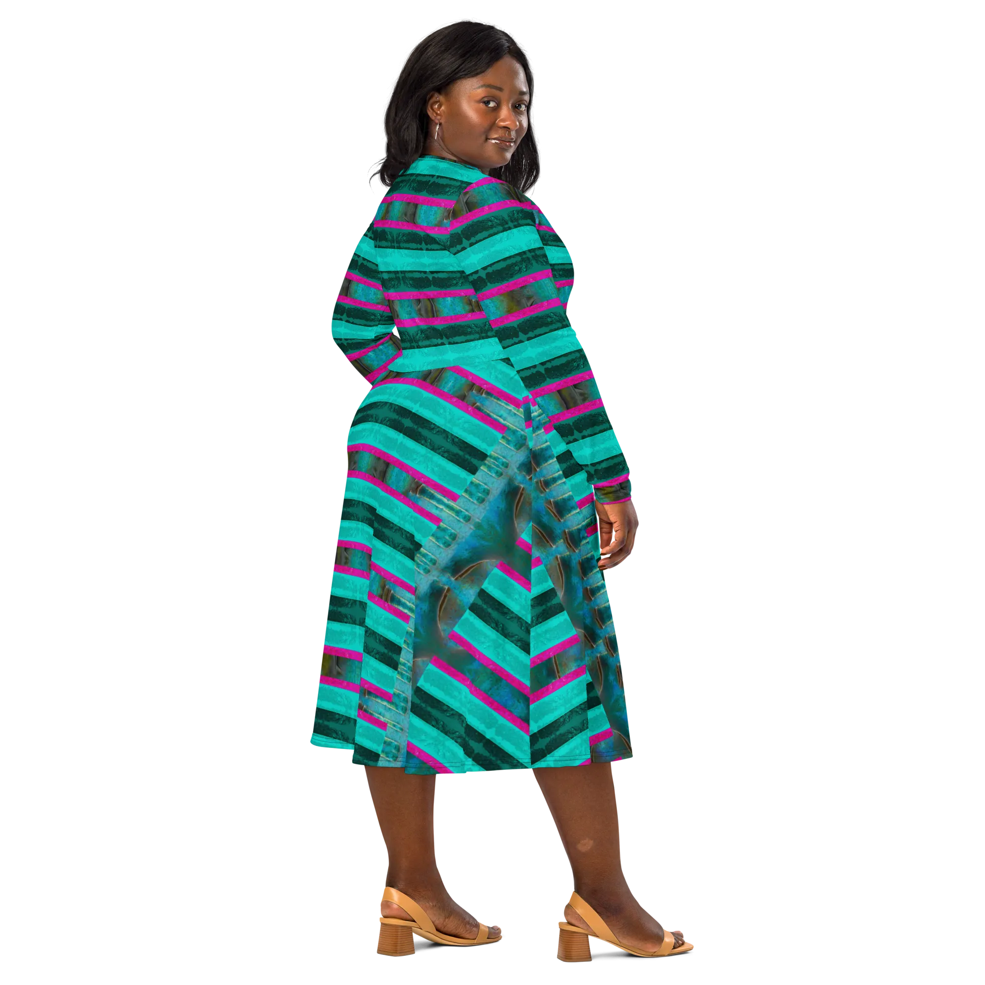 Long Sleeve Midi Dress (Her/Muliebris)(Rind#8 Rind Link) RJSTH@Fabric#8 RJSTHS2022 RJS