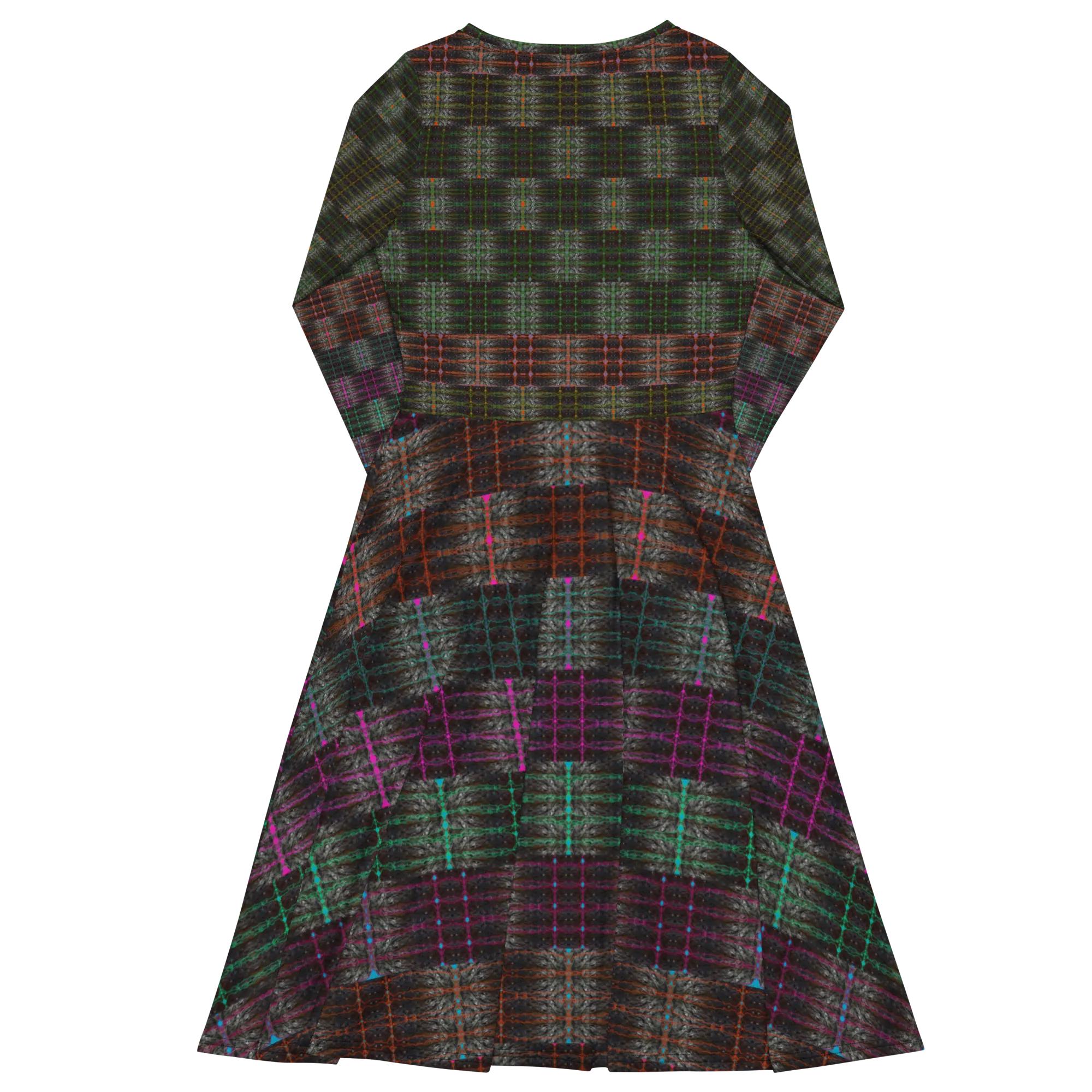 Long Sleeve Midi Dress (Her/Muliebris)(Tree Link Pride Stripes) RJSTHS2022 RJS