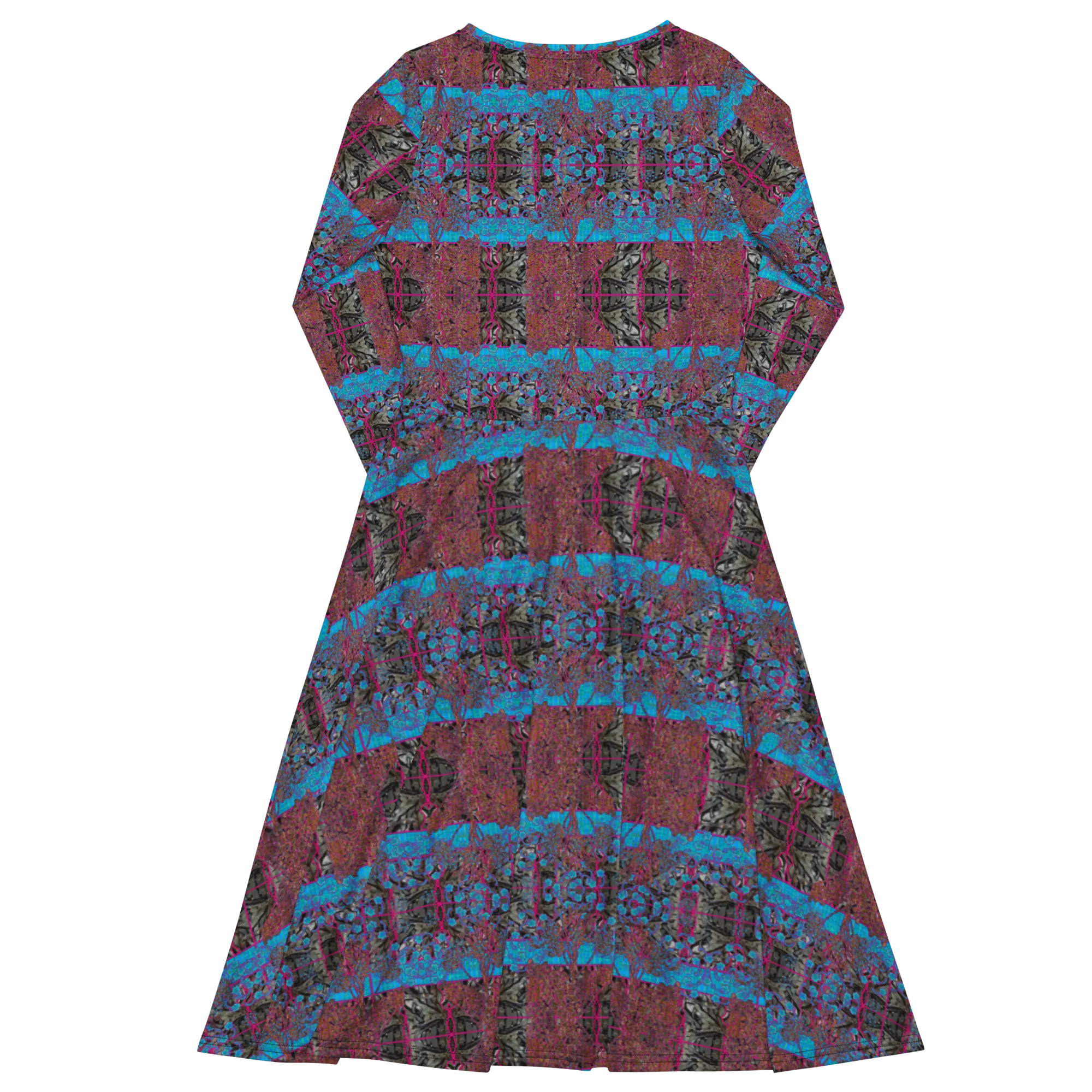 Long Sleeve Midi Dress (Her/Muliebris)(Tree Link WindSong Flower) RJSTH@Fabric#11 RJSTHS2022 RJS