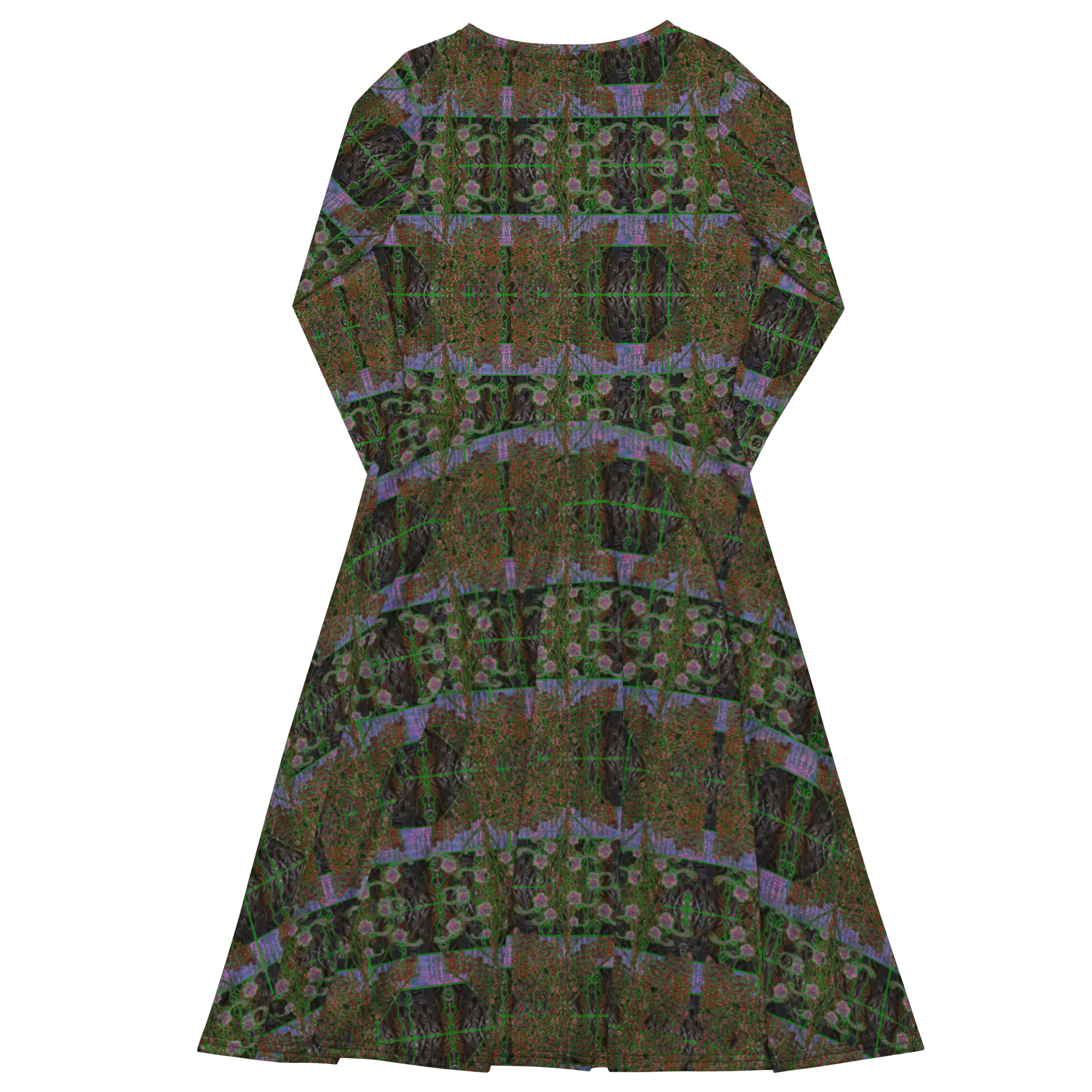 Long Sleeve Midi Dress (Her/Muliebris)(Tree Link WindSong Flower) RJSTH@Fabric#5 RJSTHS2022 RJS