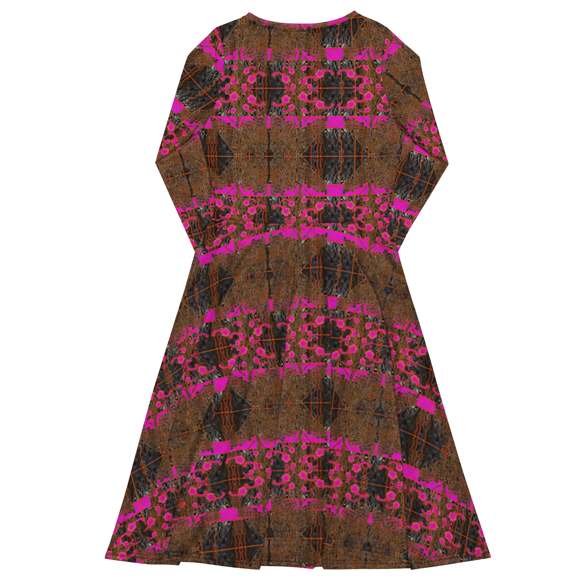 Long Sleeve Midi Dress (Her/Muliebris)(Tree Link WindSong Flower) RJSTH@Fabric#7 RJSTHS2022 RJS