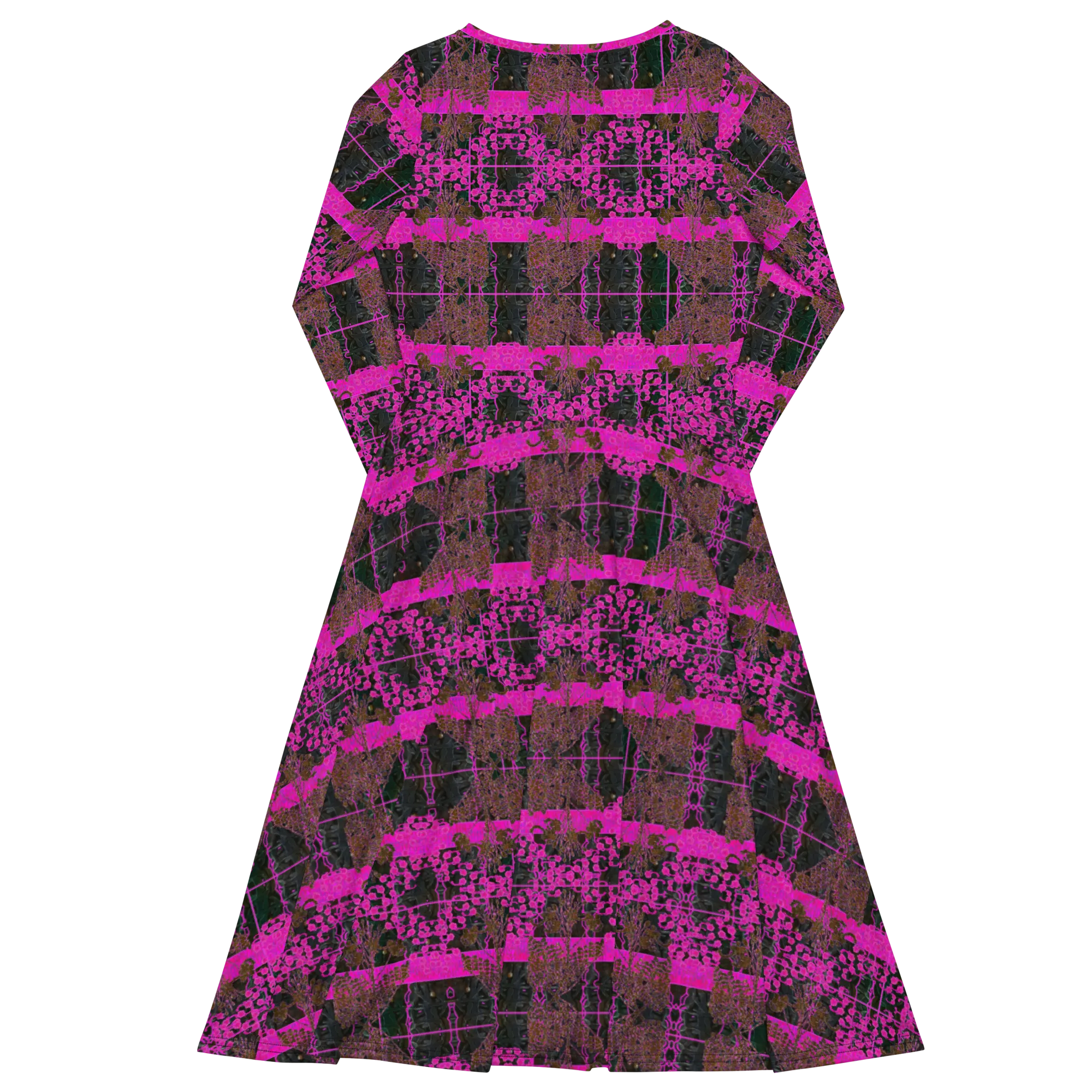 Long Sleeve Midi Dress (Her/Muliebris)(Tree Link WindSong Flower) RJSTH@Fabric#9 RJSTHS2022 RJS
