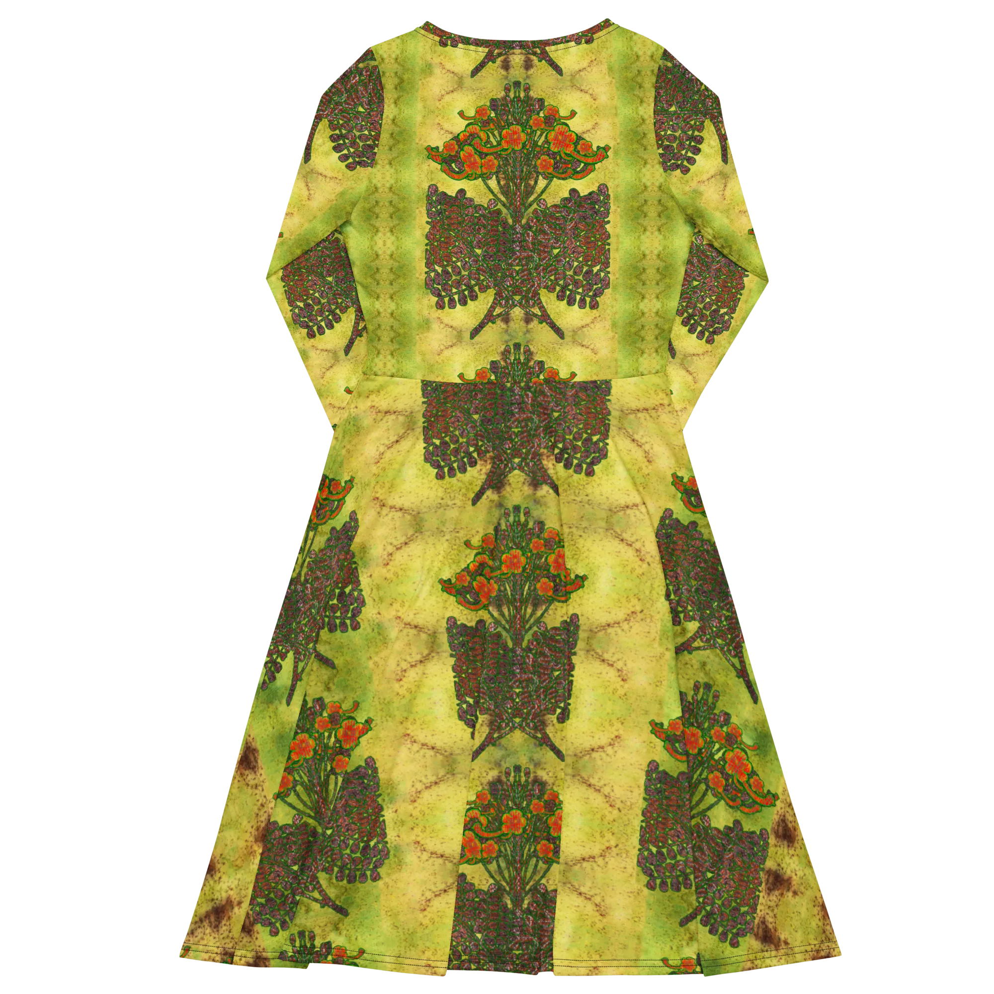 Long Sleeve Midi Dress (Her/Muliebris)(WindSong Flower) RJSTH@Fabric#2 RJSTHS2022 RJS