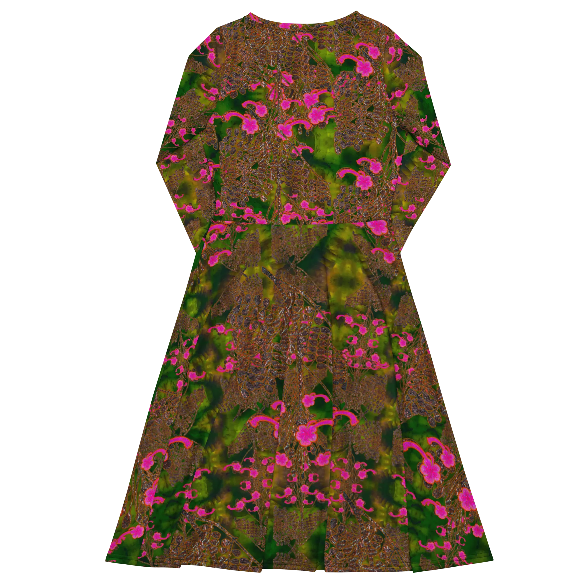 Long Sleeve Midi Dress (Her/Muliebris)(WindSong Flower) RJSTH@Fabric#7 RJSTHS2022 RJS
