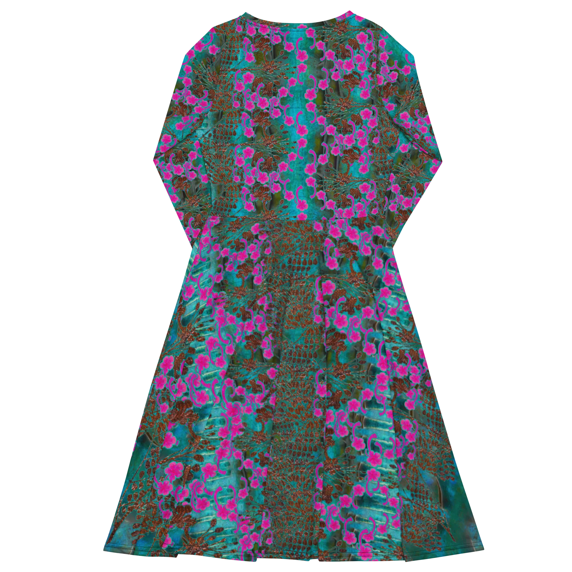 Long Sleeve Midi Dress (Her/Muliebris)(WindSong Flower) RJSTH@Fabric#8 RJSTHS2022 RJS