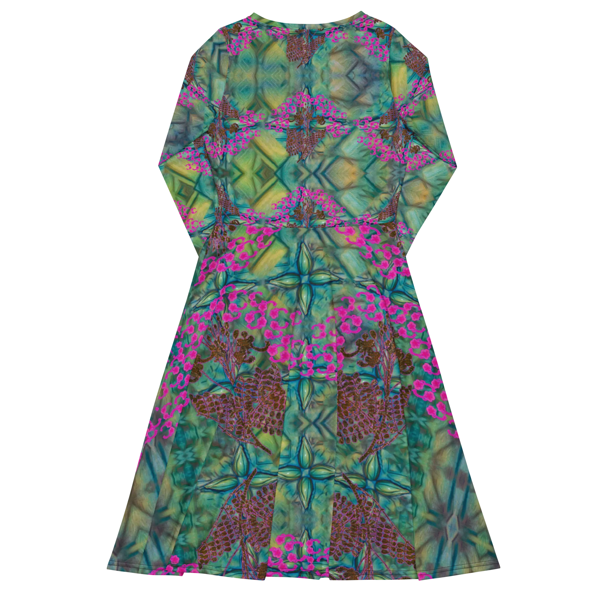 Long Sleeve Midi Dress (Her/Muliebris)(WindSong Flower) RJSTH@Fabric#9 RJSTHS2022 RJS