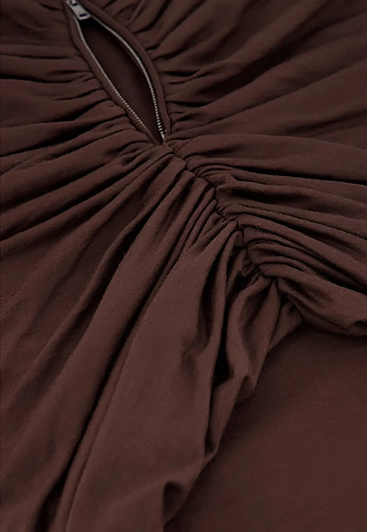 Long-Sleeved Ruched Top
