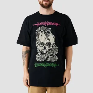 Lovenskate X Dungeon By French T-Shirt Black