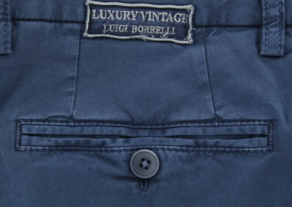 Luigi Borrelli Navy Blue Pants - 36 US / 52 EU