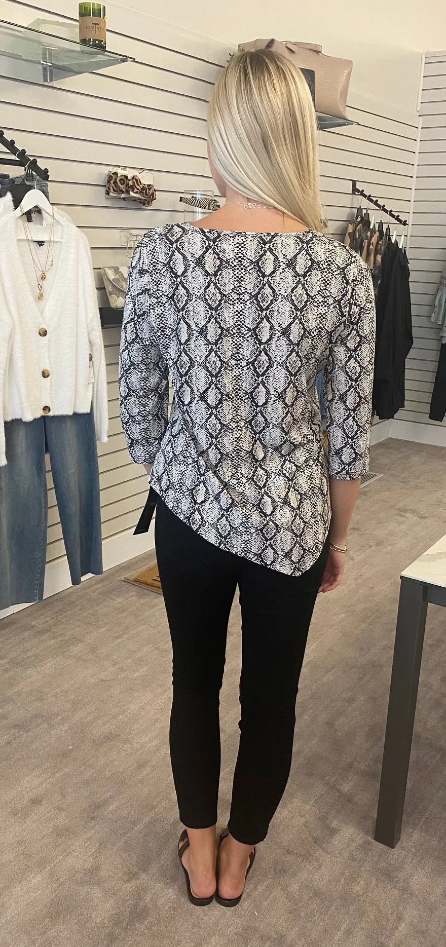 LuluB Asymmetrical Scoop Neck Top