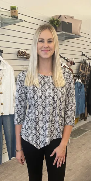 LuluB Asymmetrical Scoop Neck Top