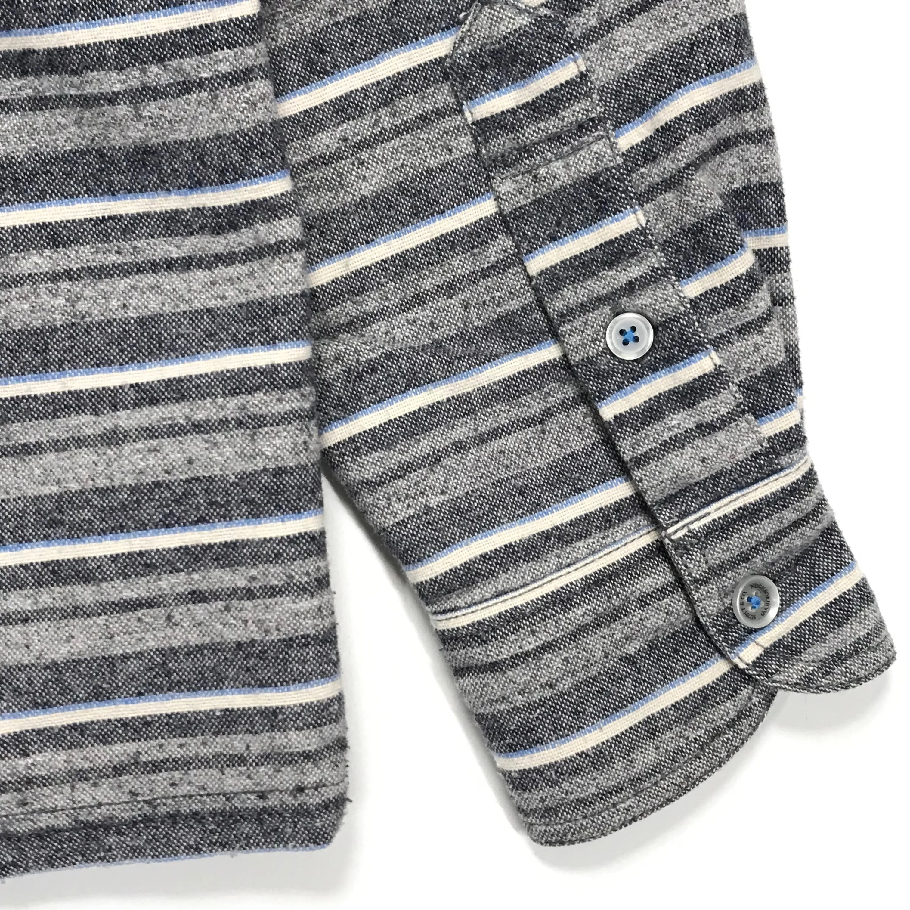 [M] Neighborhood 13SS McKay Blanket Shirt Blue Stripe