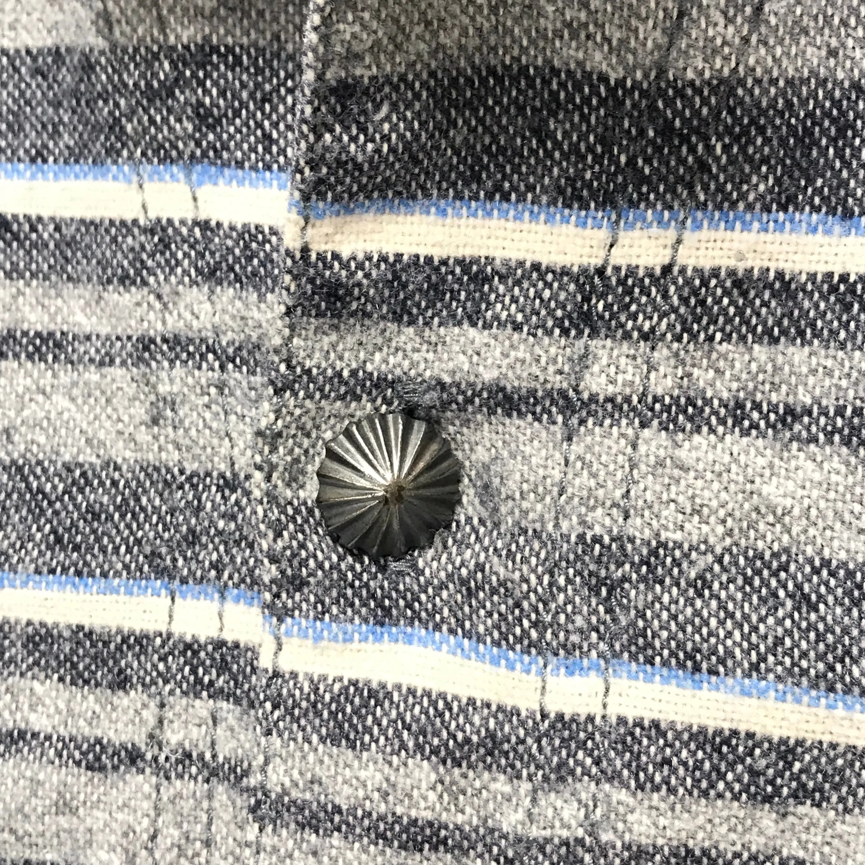 [M] Neighborhood 13SS McKay Blanket Shirt Blue Stripe