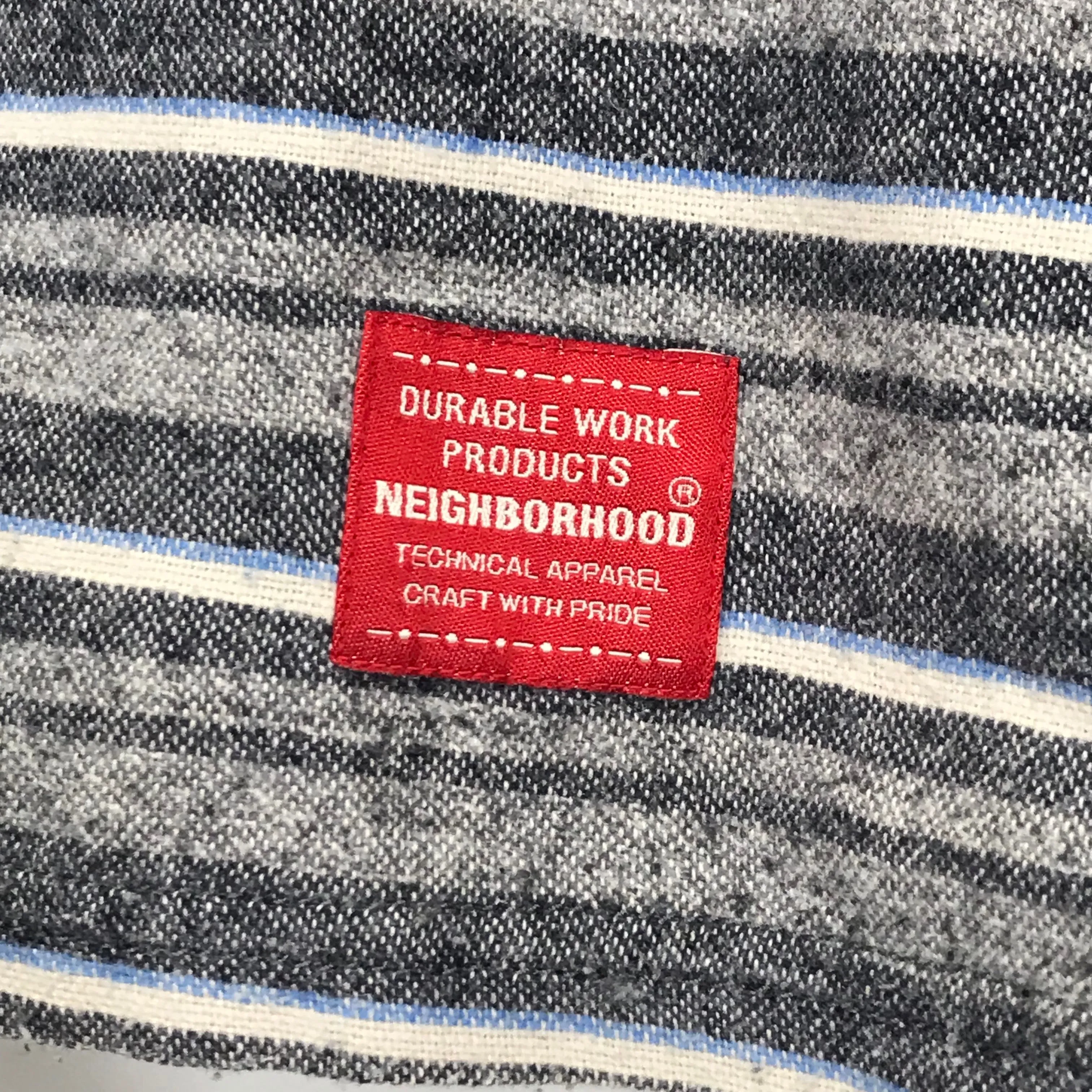 [M] Neighborhood 13SS McKay Blanket Shirt Blue Stripe