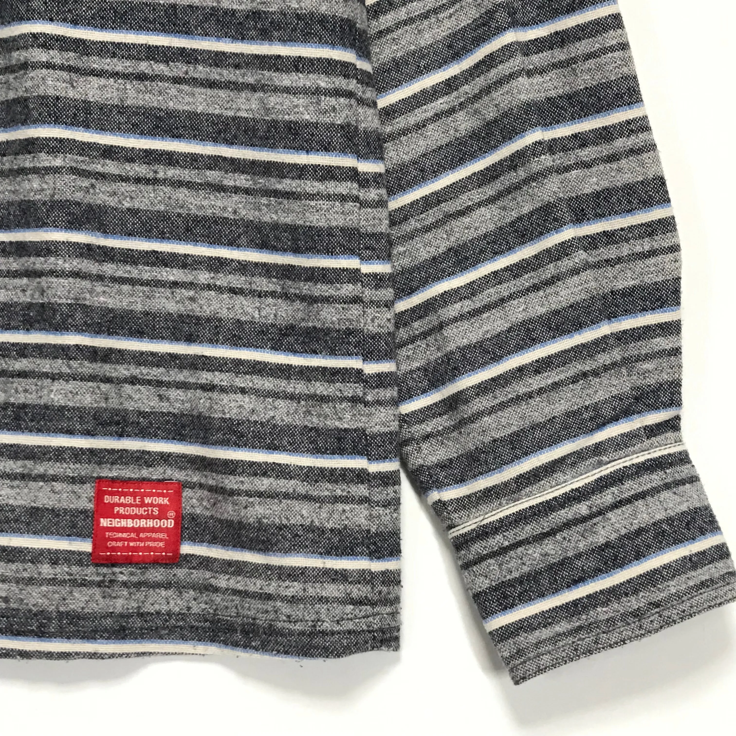 [M] Neighborhood 13SS McKay Blanket Shirt Blue Stripe