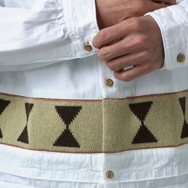 [M] VISVIM 16AW LONG RIDER SHIRT KNIT EUCLID L/S BLEACHED