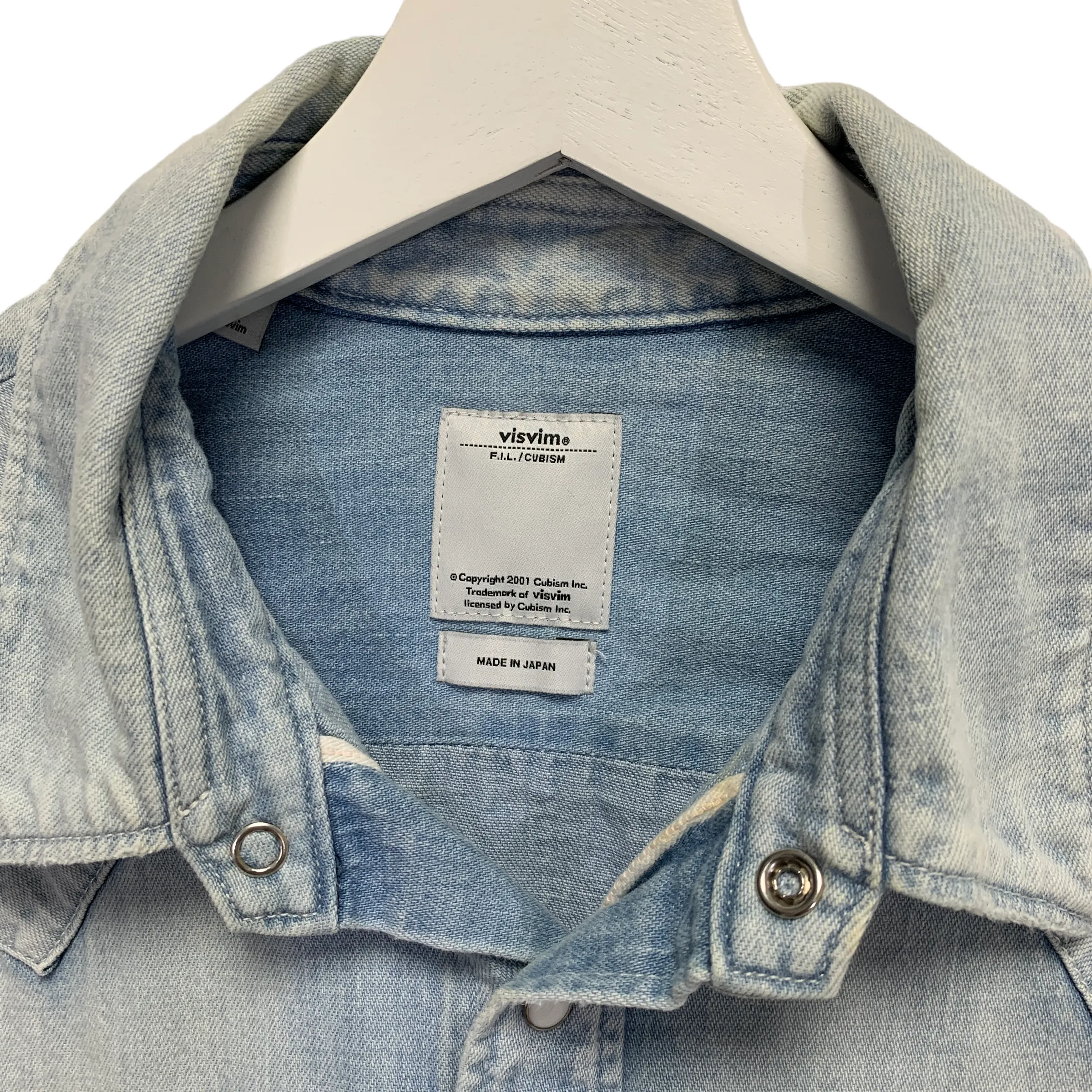 [M] VISVIM 16AW SOCIAL SCULPTURE SHIRT L/S DAMAGED INDIGO