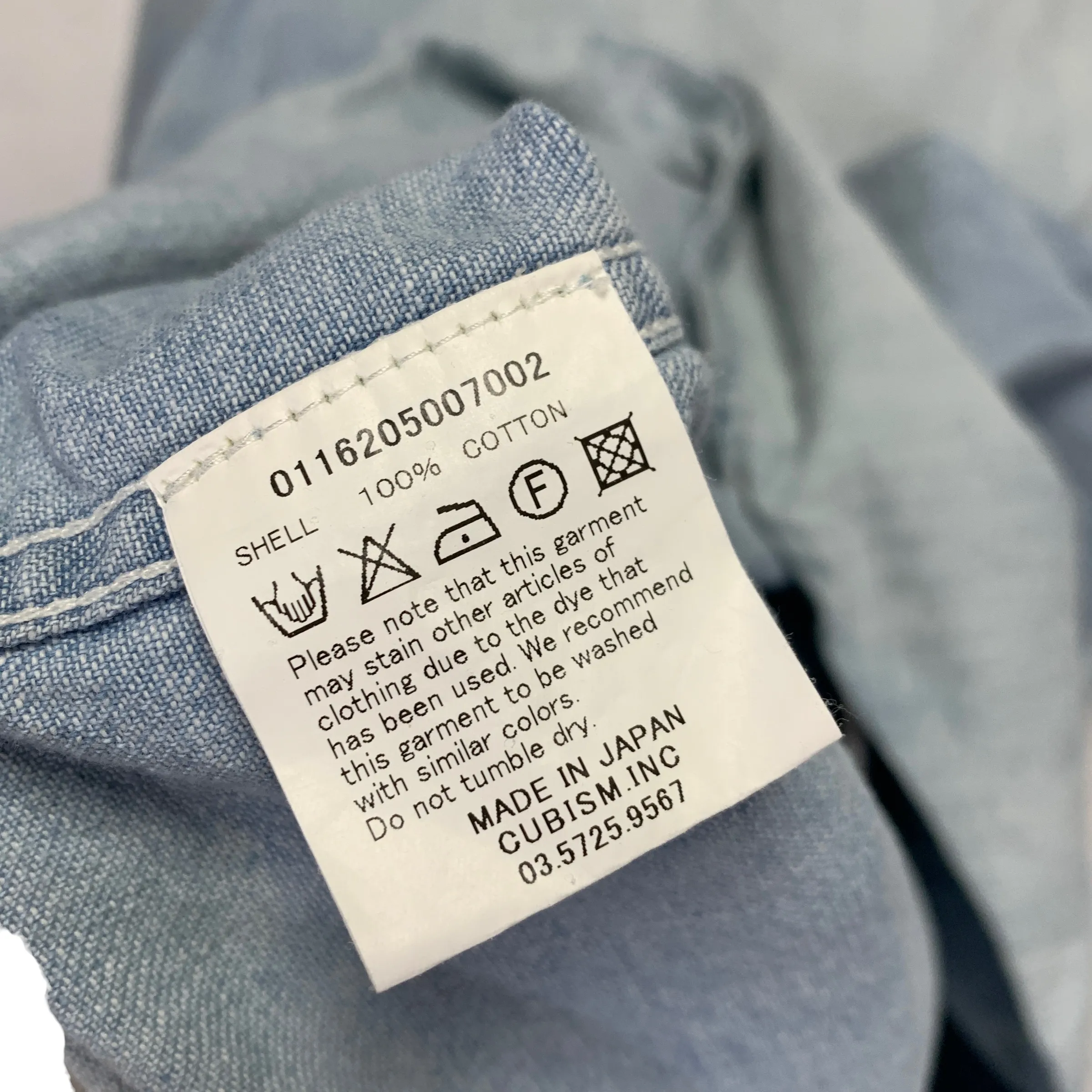 [M] VISVIM 16AW SOCIAL SCULPTURE SHIRT L/S DAMAGED INDIGO