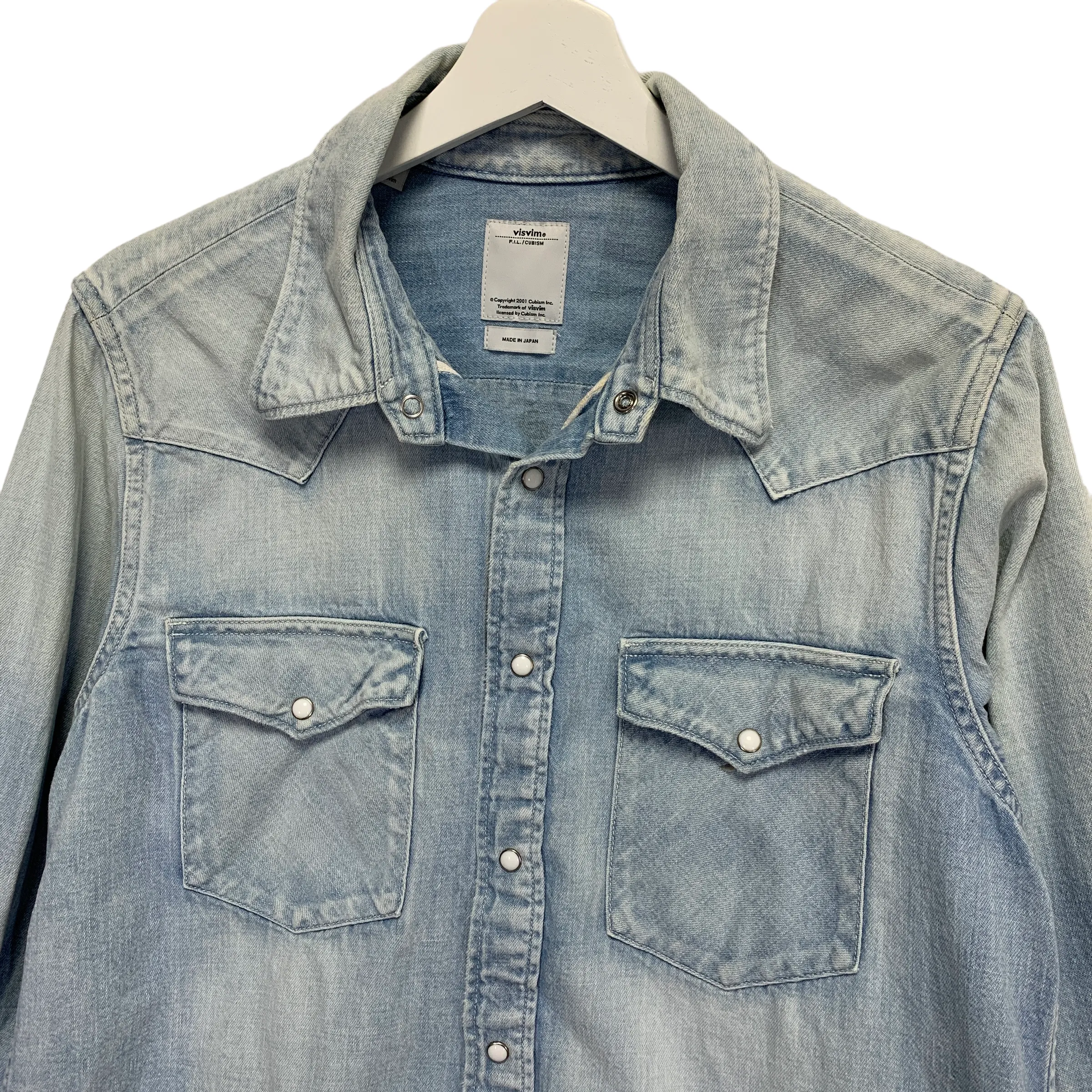 [M] VISVIM 16AW SOCIAL SCULPTURE SHIRT L/S DAMAGED INDIGO