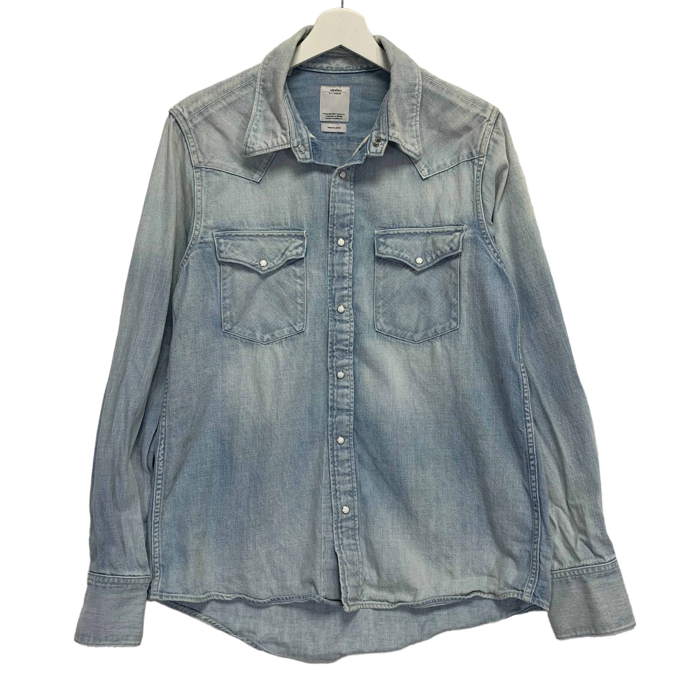 [M] VISVIM 16AW SOCIAL SCULPTURE SHIRT L/S DAMAGED INDIGO
