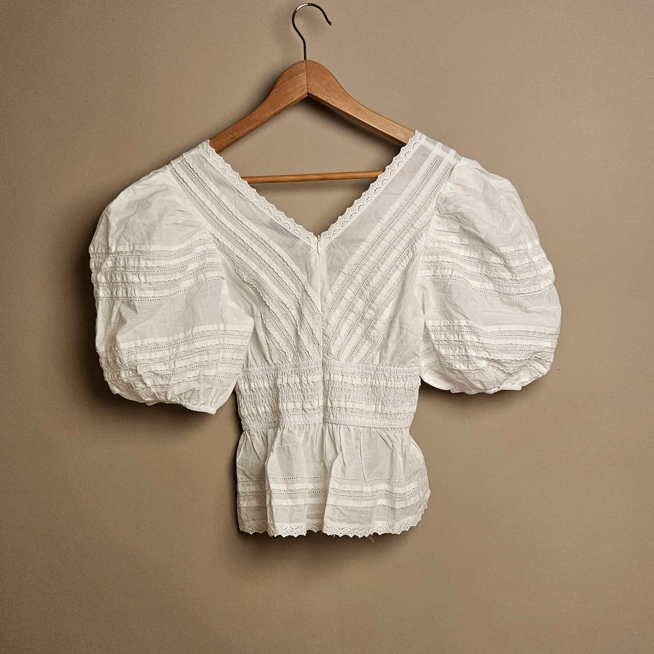 Mable Cambric Puff Sleeve Top