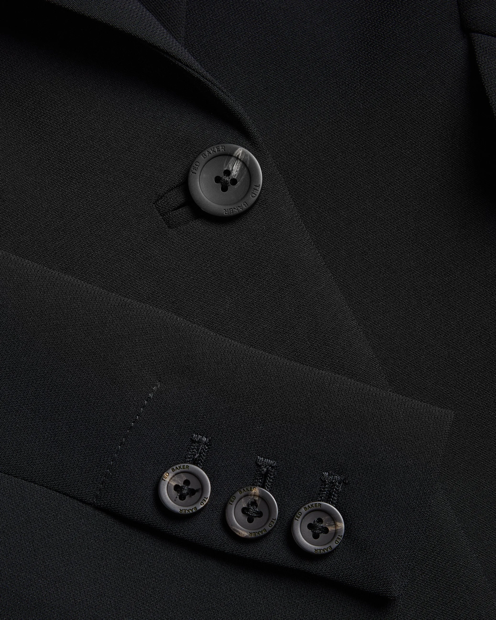 Manabl Single Breasted Tailored Blazer Black