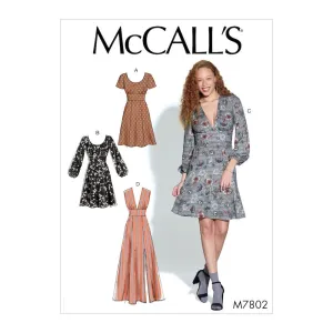 McCall's Pattern M7802 Misses' Dresses