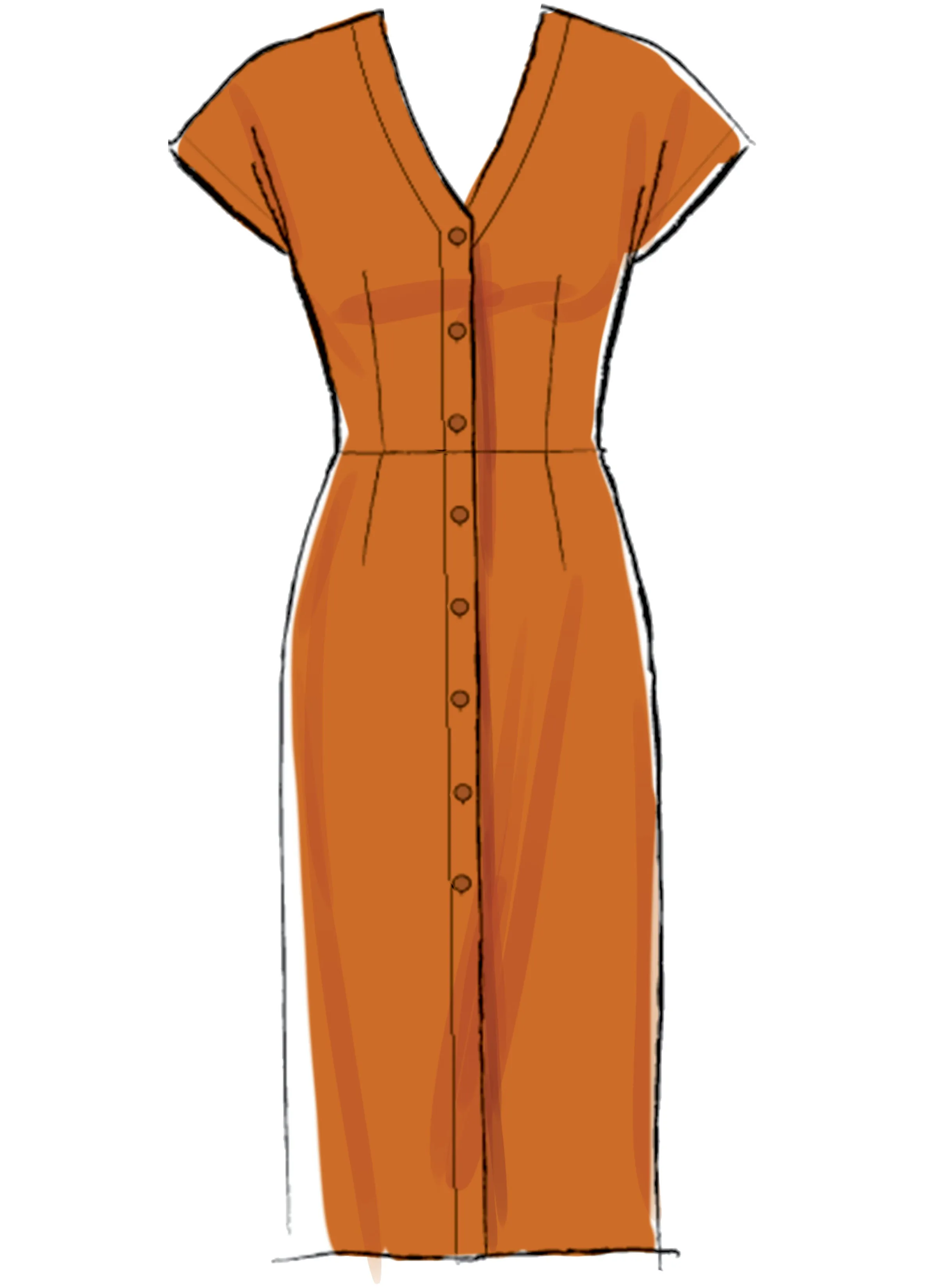 McCall's Pattern M7920 Misses'/Miss Petite Dresses and Belt