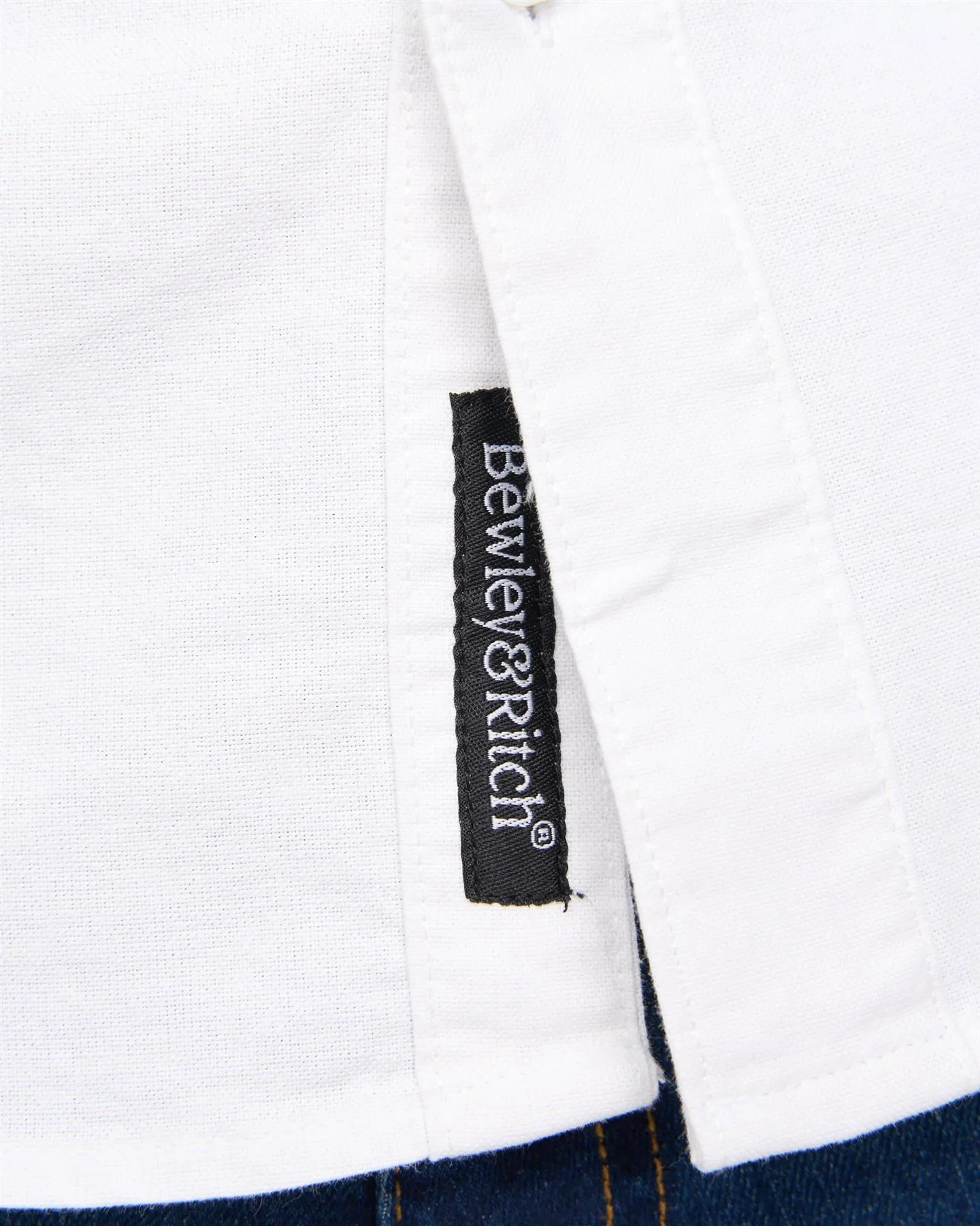 Mens Chatmen Slim Fit Oxford Shirt White