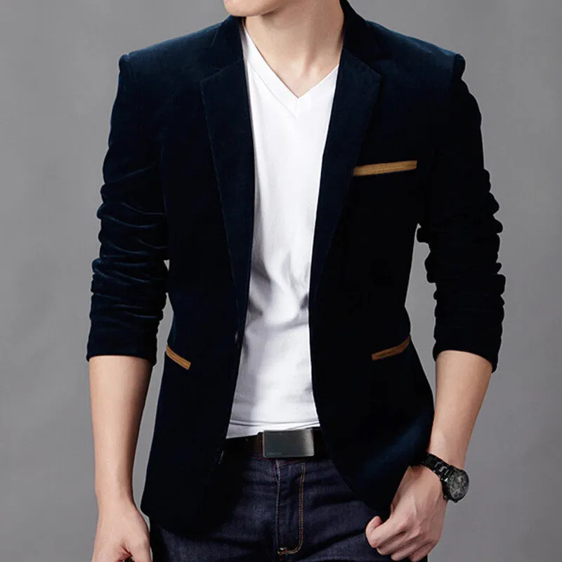 Mens Fashion Brand Blazer British's Style casual Slim Fit suit jacket male Blazers men coat Terno Masculino Plus Size 4XL