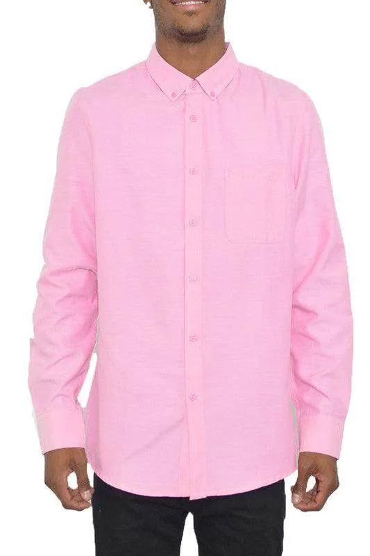 Mens Long Sleeve Oxford Shirts